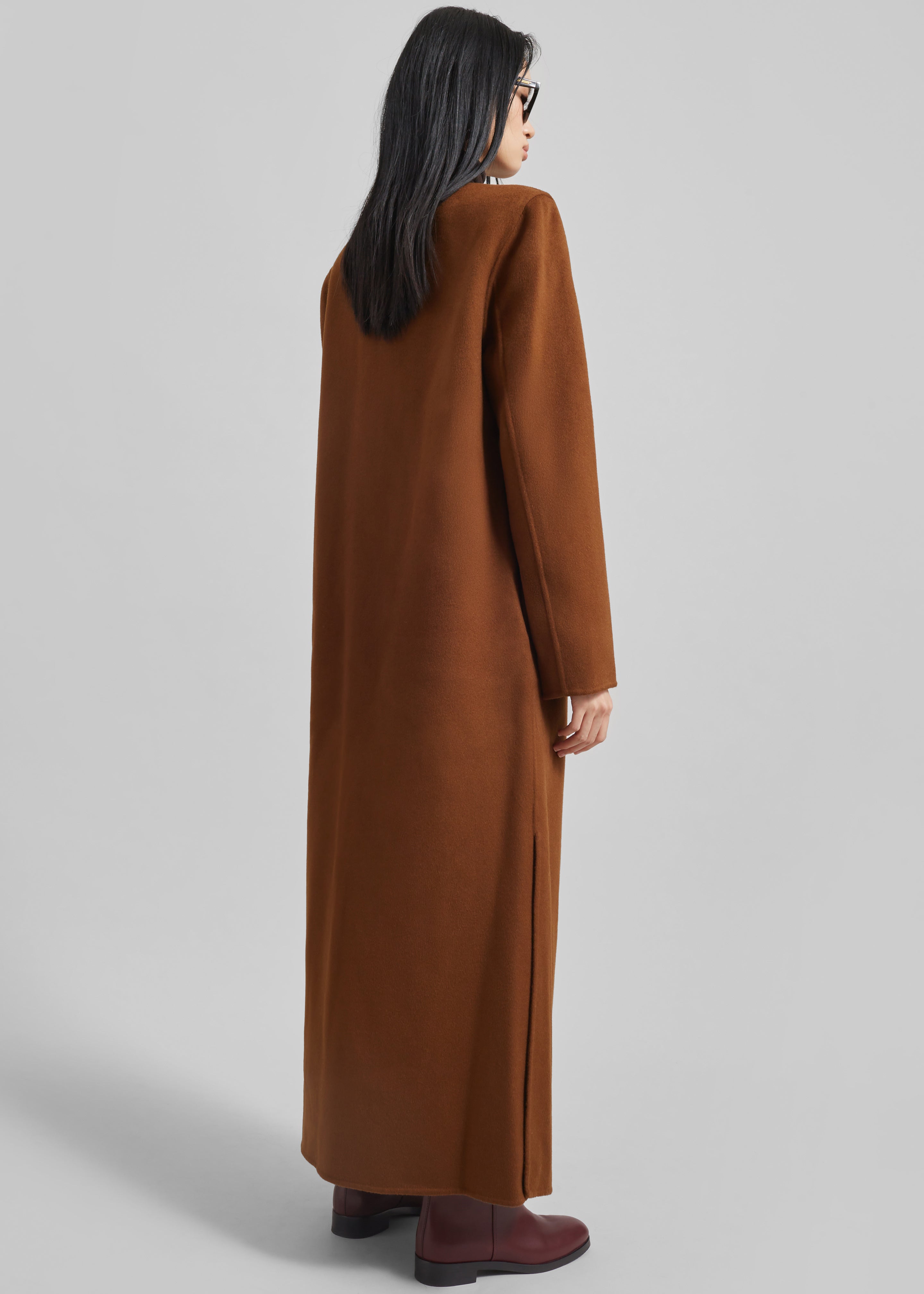 Loulou Studio Martil Long Coat - Wood - 6