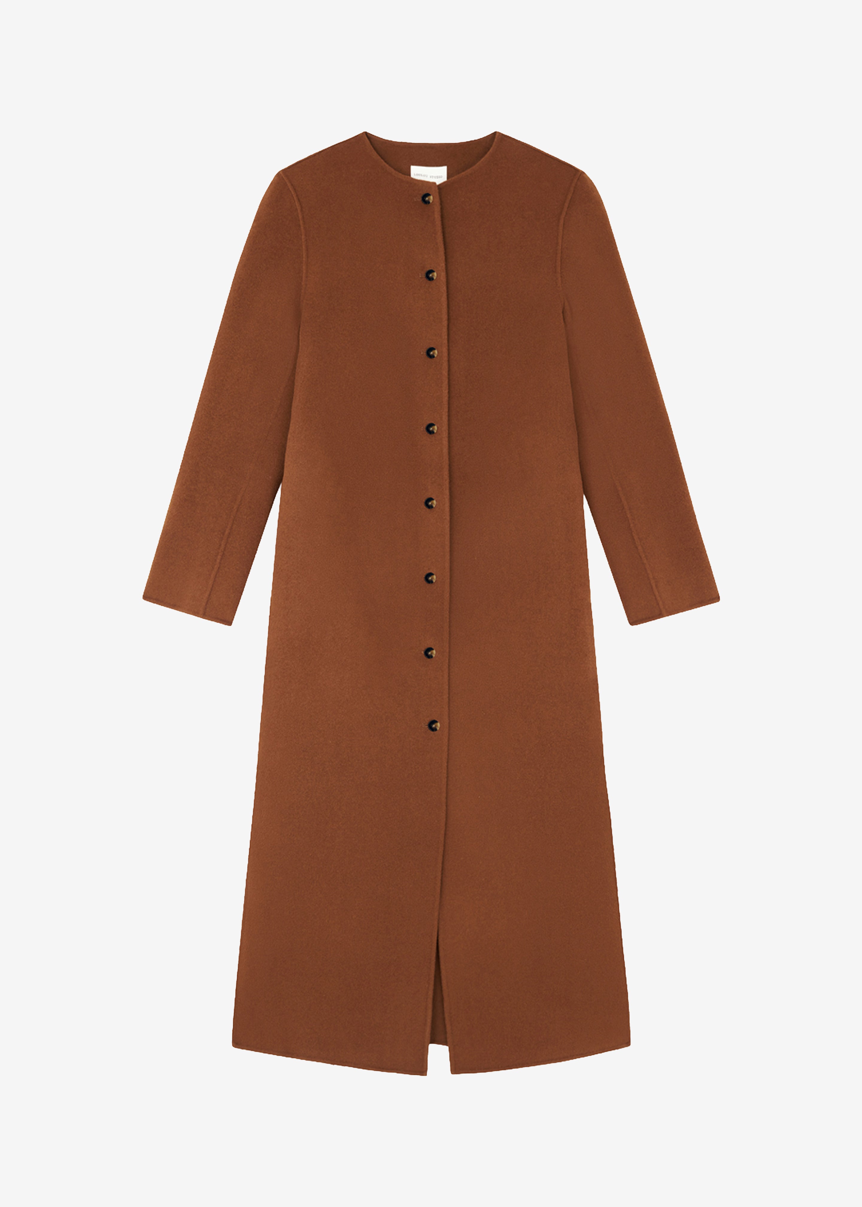 Loulou Studio Martil Long Coat - Wood - 7