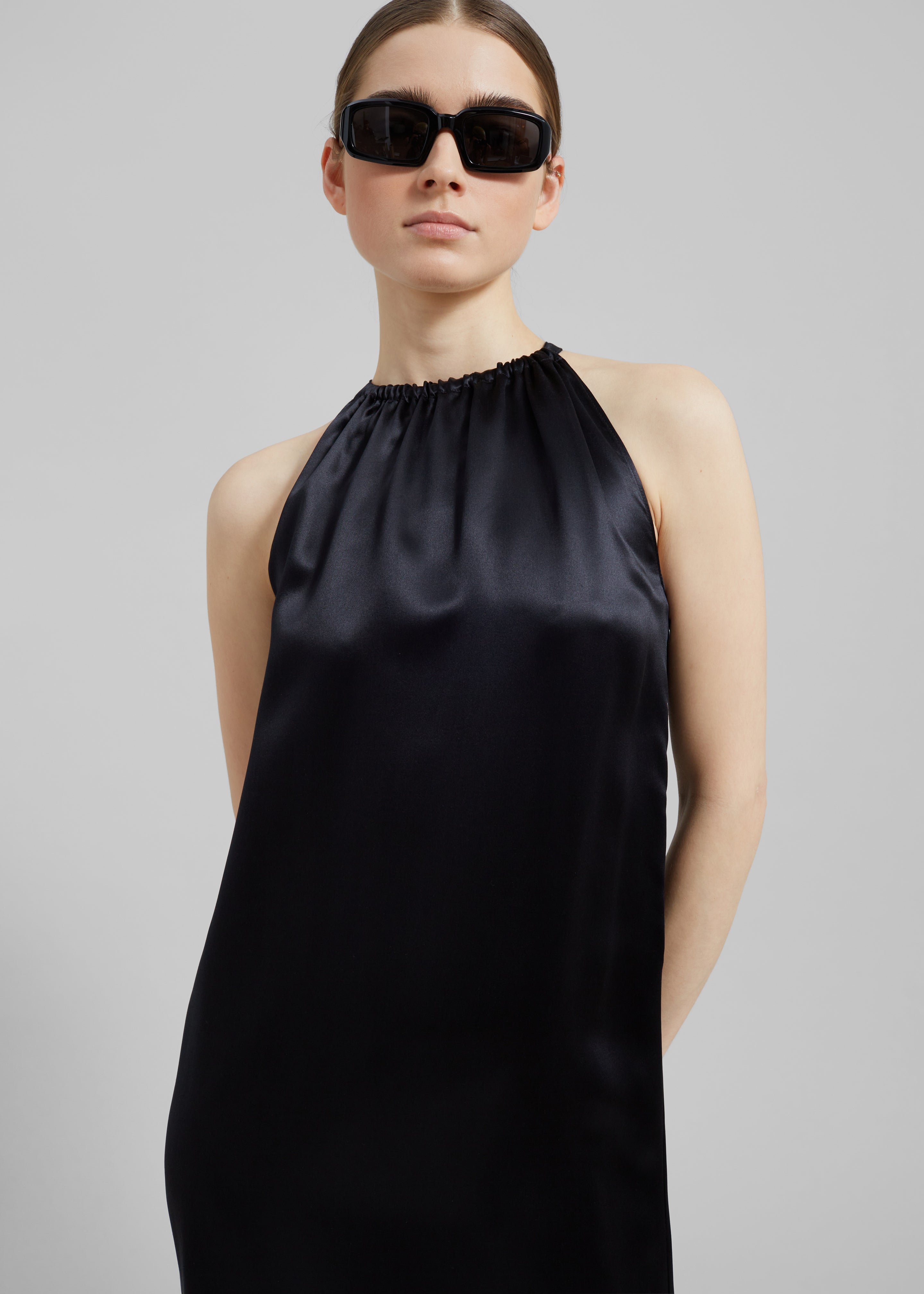 Loulou Studio Morene Long Dress - Black - 2