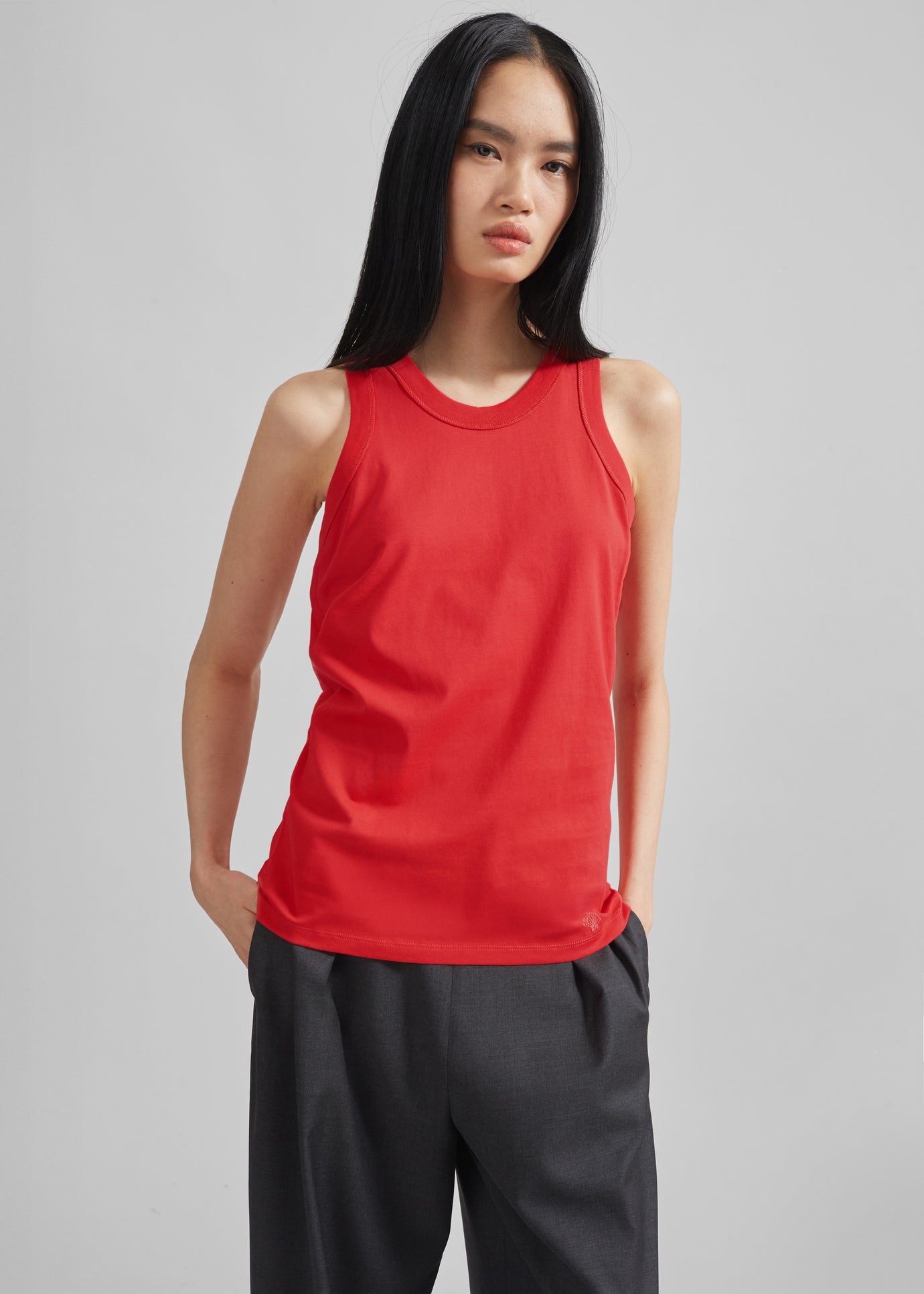 Loulou Studio Poso Tank Top - Tomato