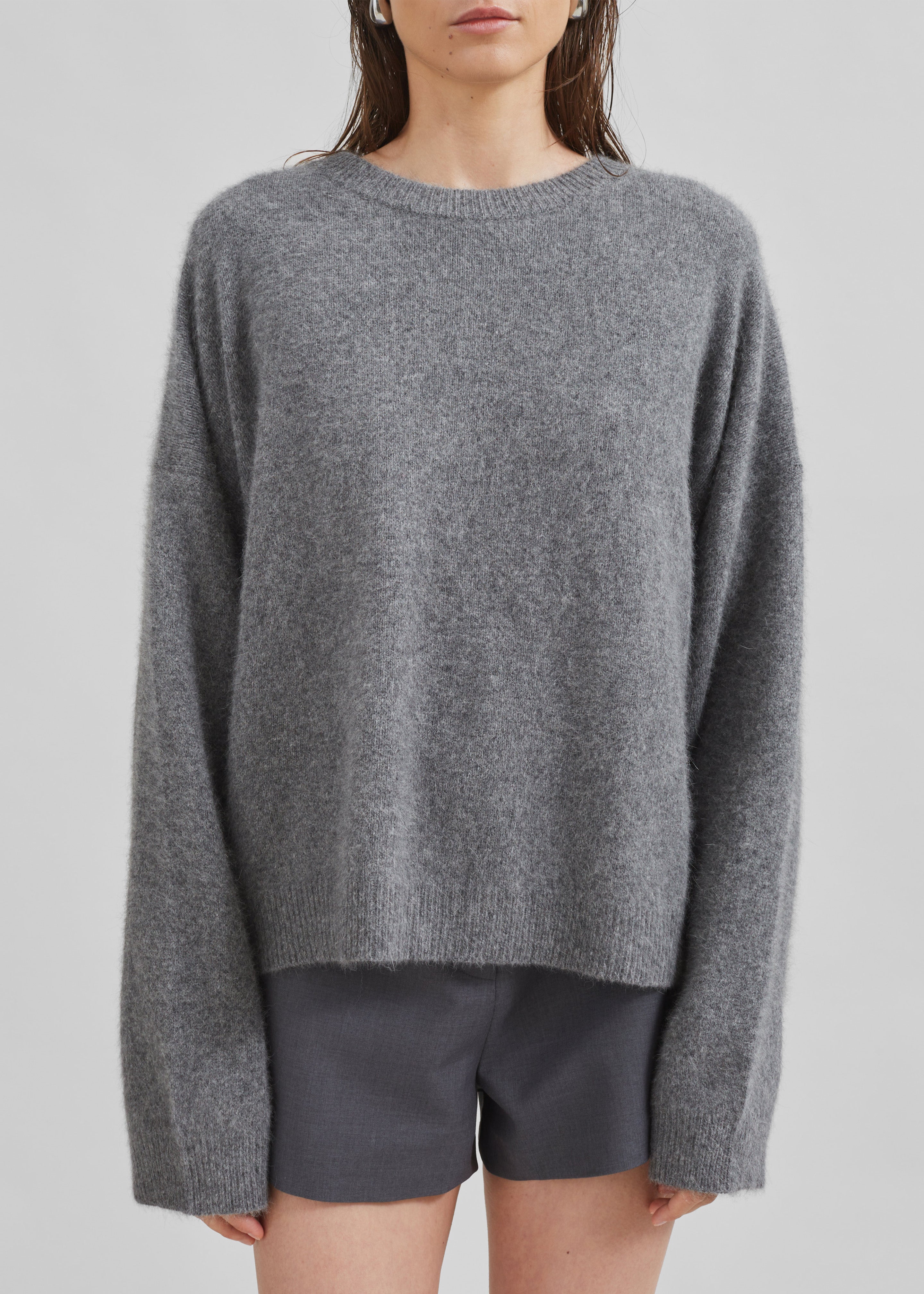 Loulou Studio Ropo Sweater - Anthracite - 5