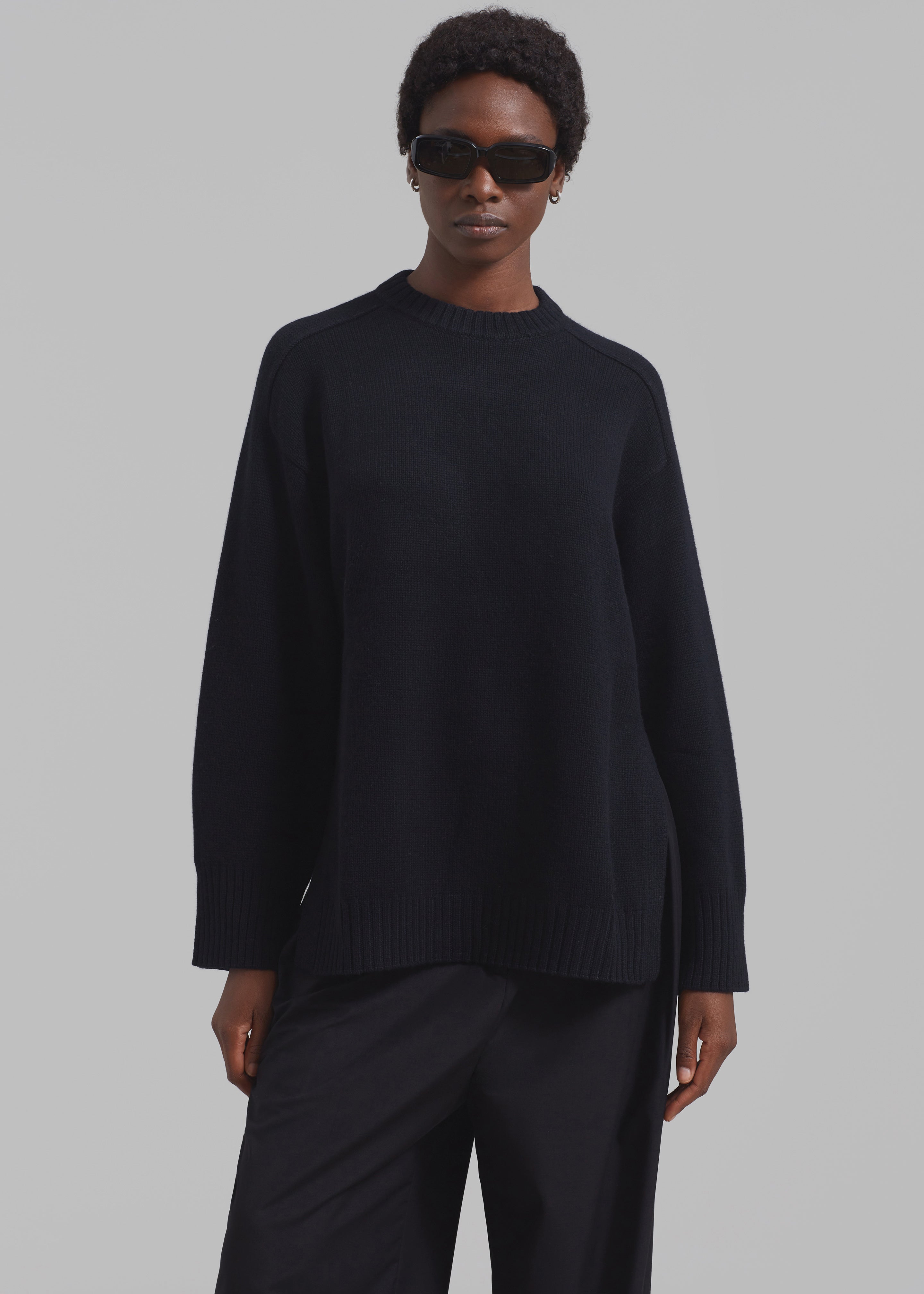 Loulou Studio Safi Sweater - Black - 3