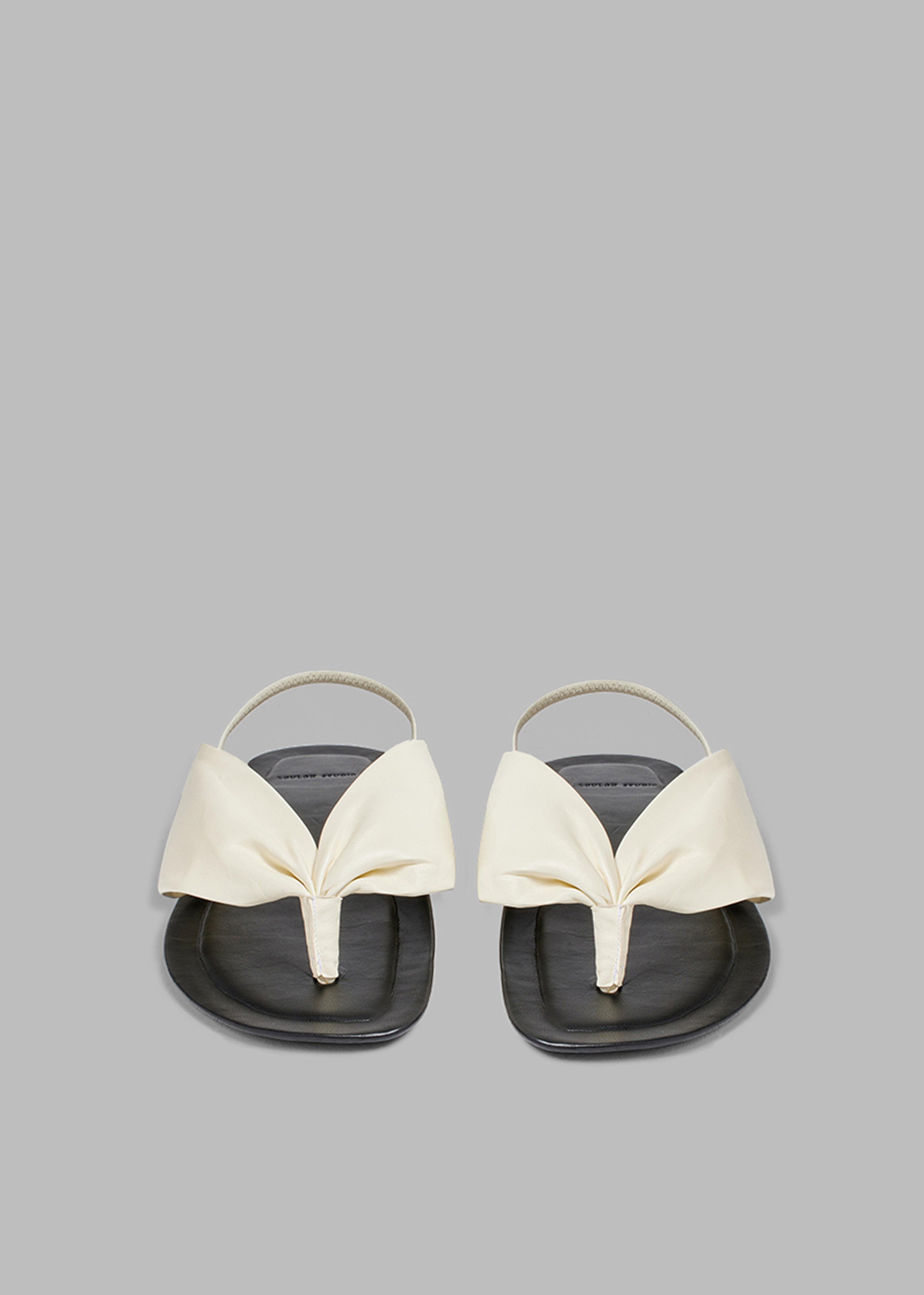 Loulou Studio Sahado Leather Sandals - Soft Cream - 3