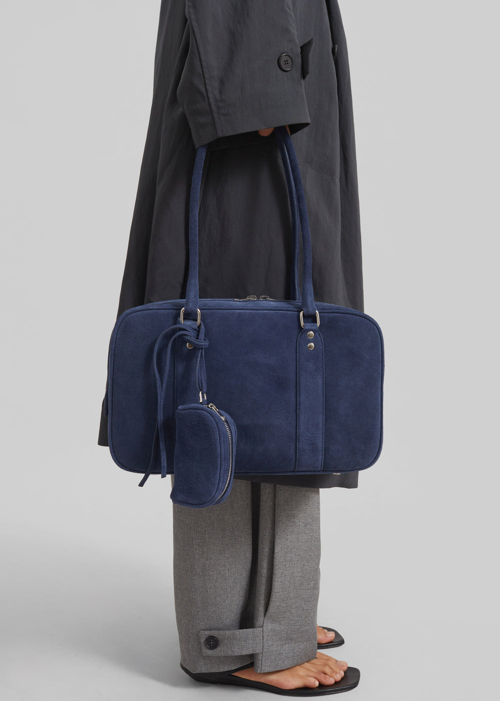 Low Classic Bookey Bag - Suede Blue - 1