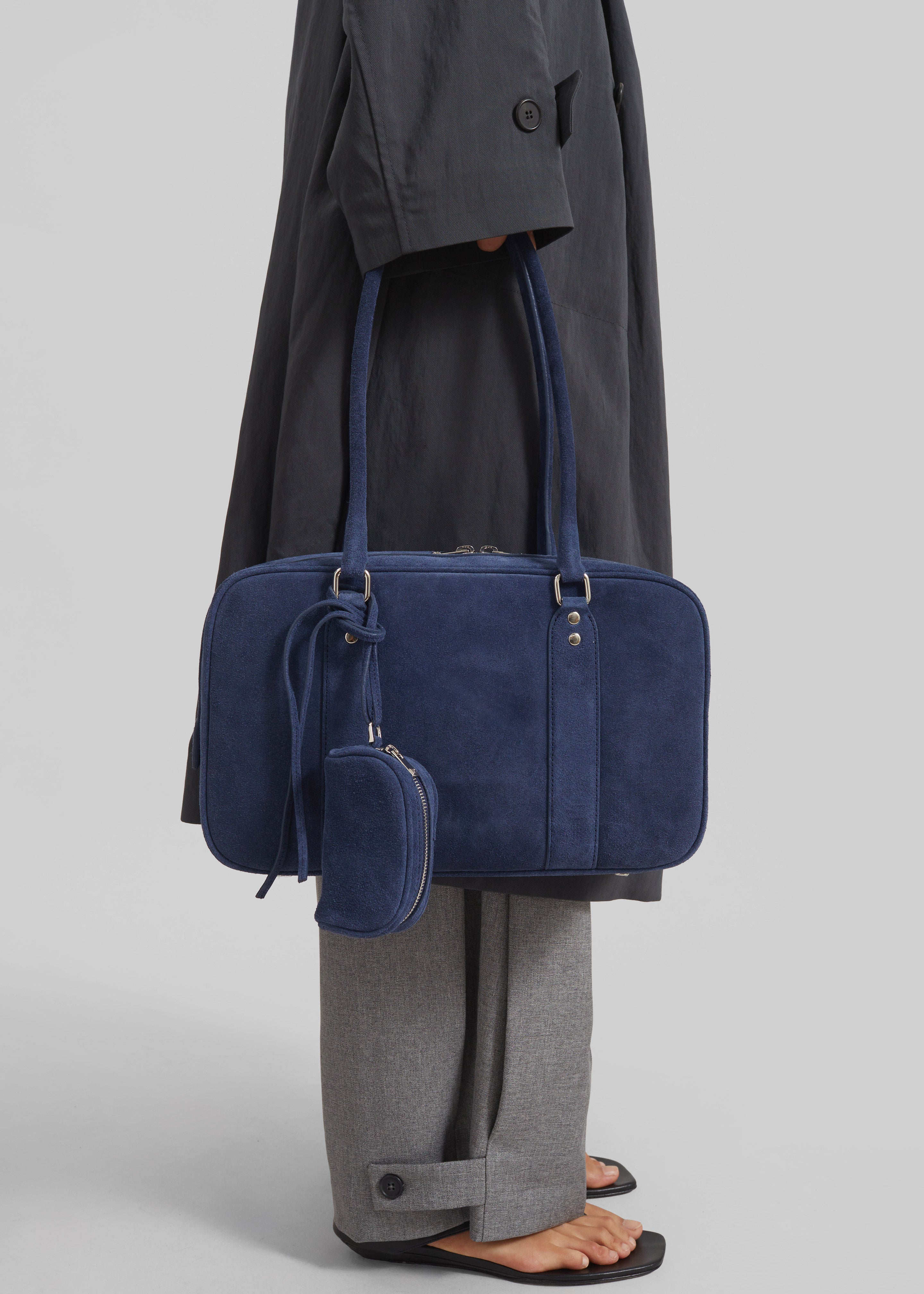 Low Classic Bookey Bag - Suede Blue - 2
