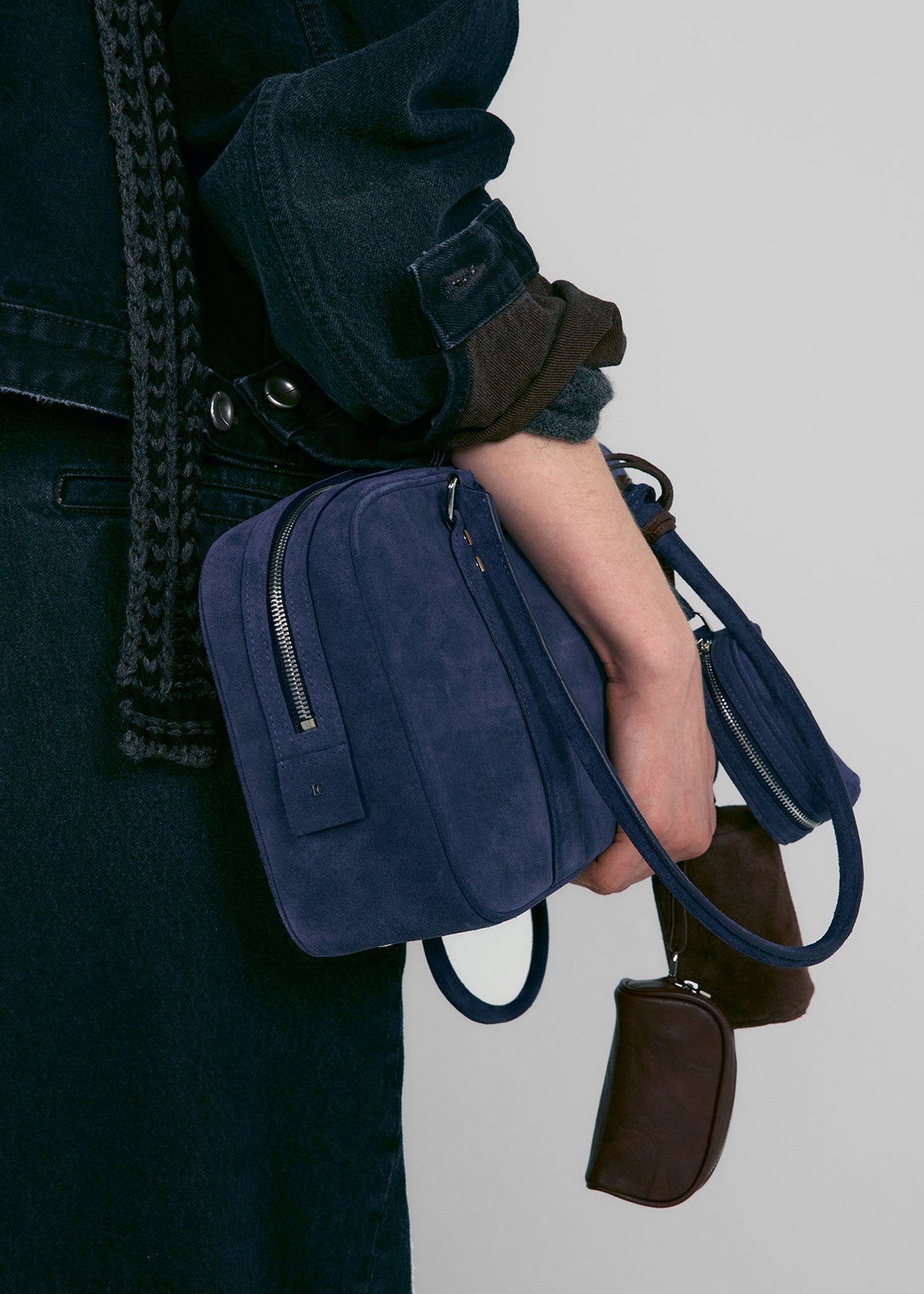 Low Classic Bookey Bag - Suede Blue - 8