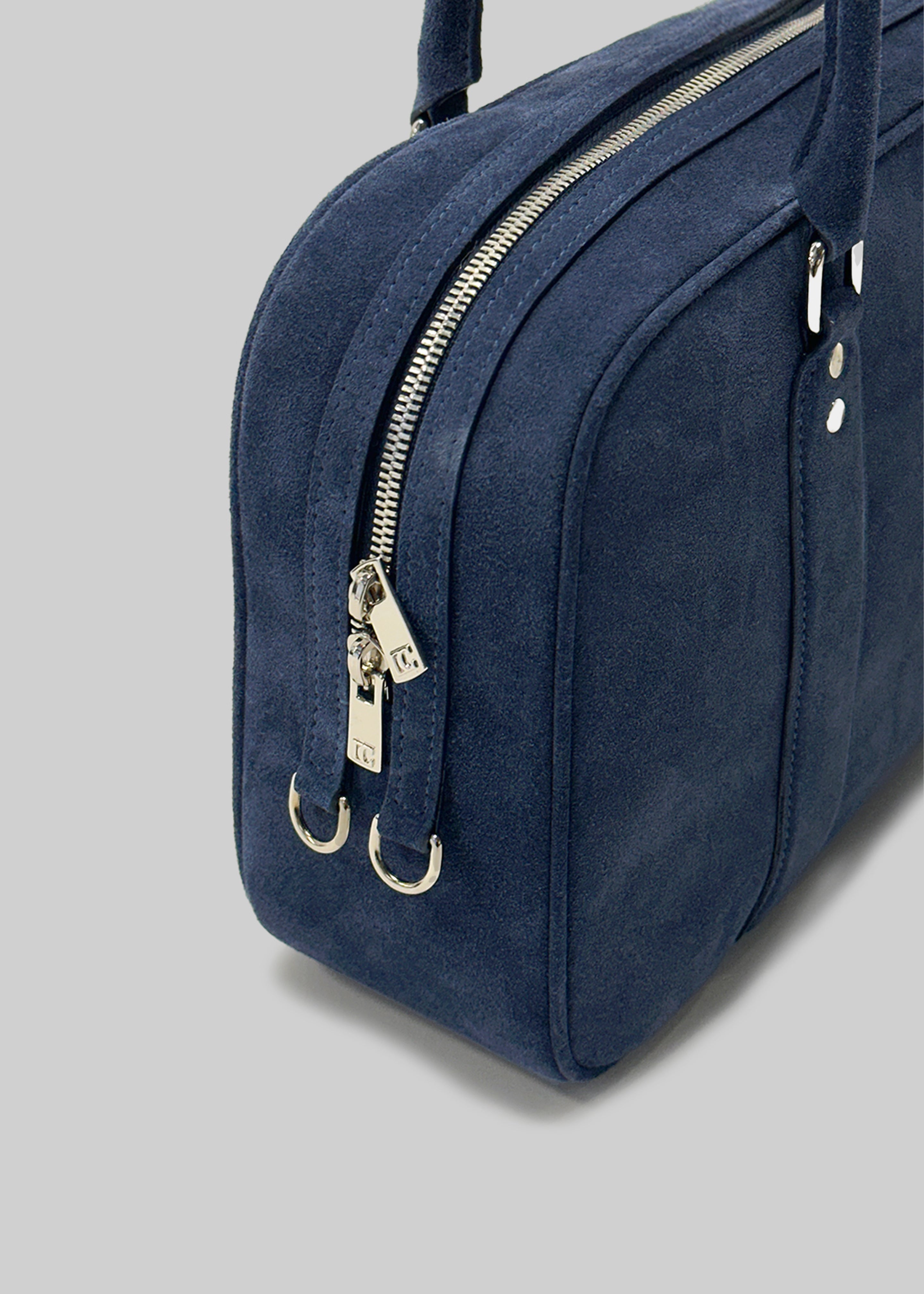 Low Classic Bookey Bag - Suede Blue - 5