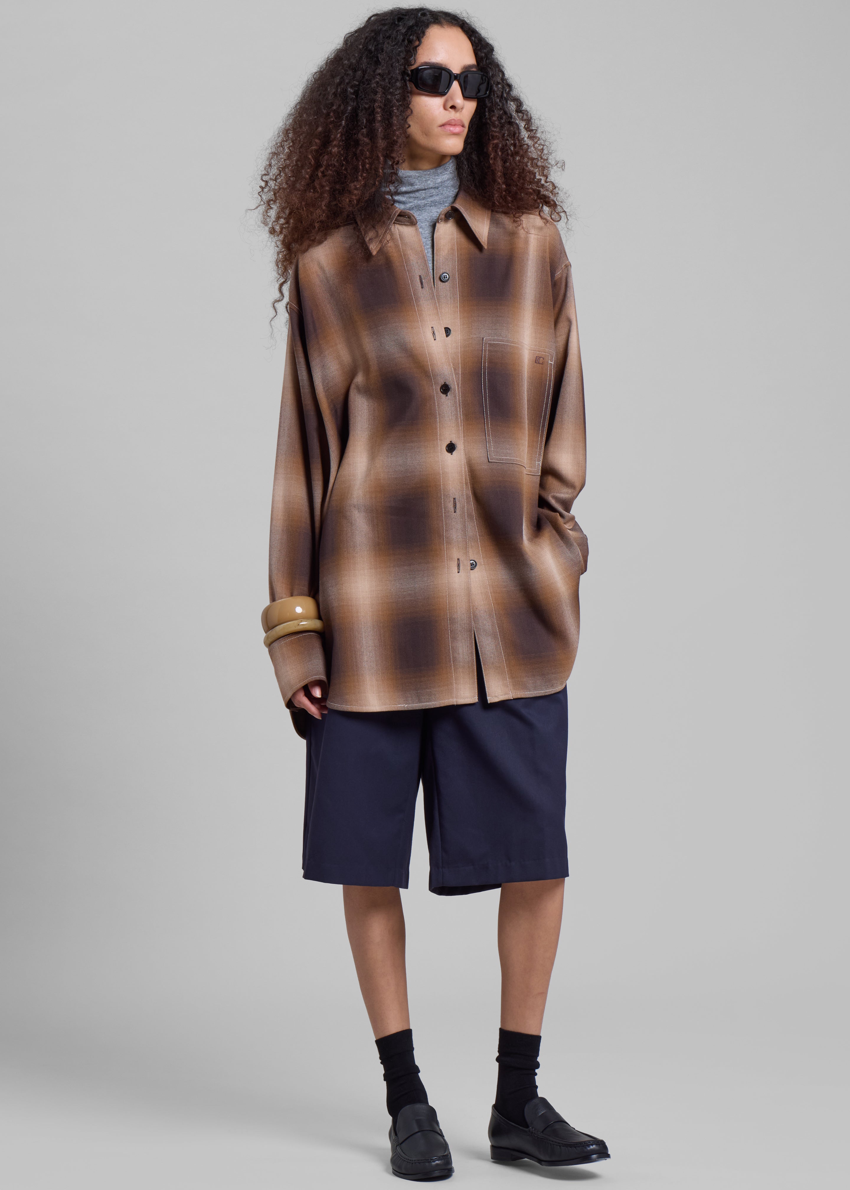 Low Classic Check Shirt - Brown - 6