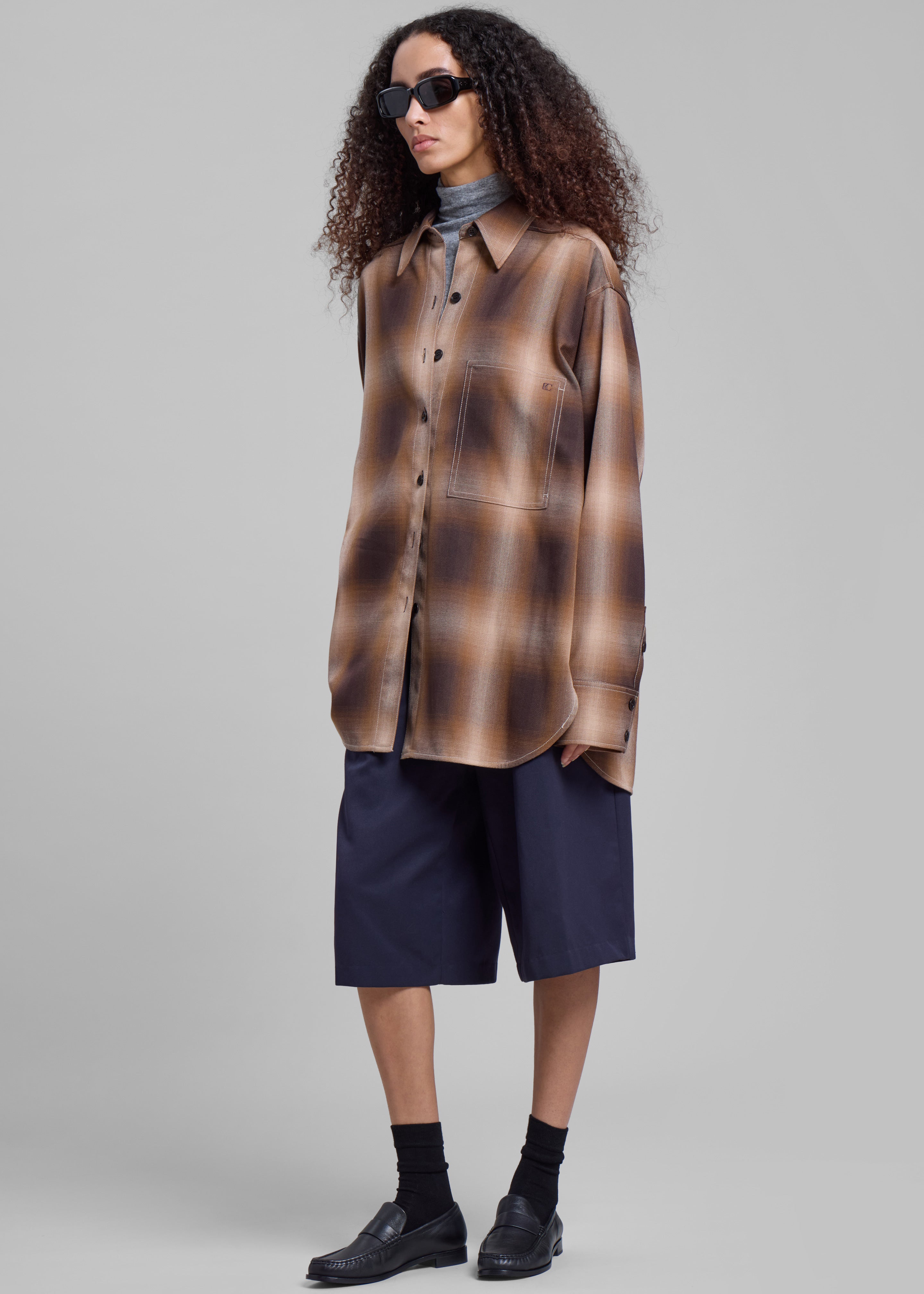 Low Classic Check Shirt - Brown - 7