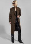 Low Classic Classic Long Coat - Khaki