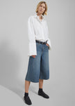 Low Classic Denim Bermuda Pants - Blue