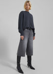 Low Classic Denim Bermuda Pants - Grey