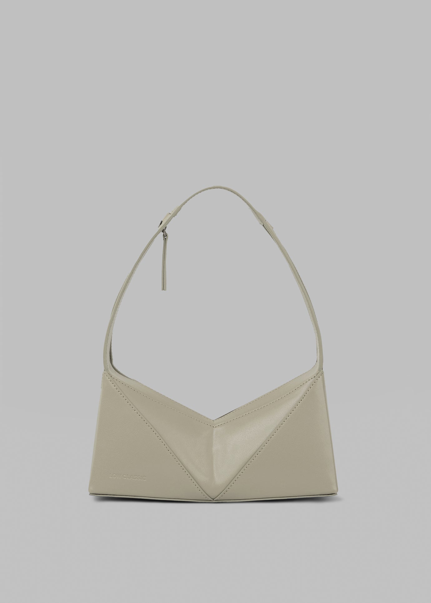 Low Classic Folded Cube Shoulder Bag - Khaki