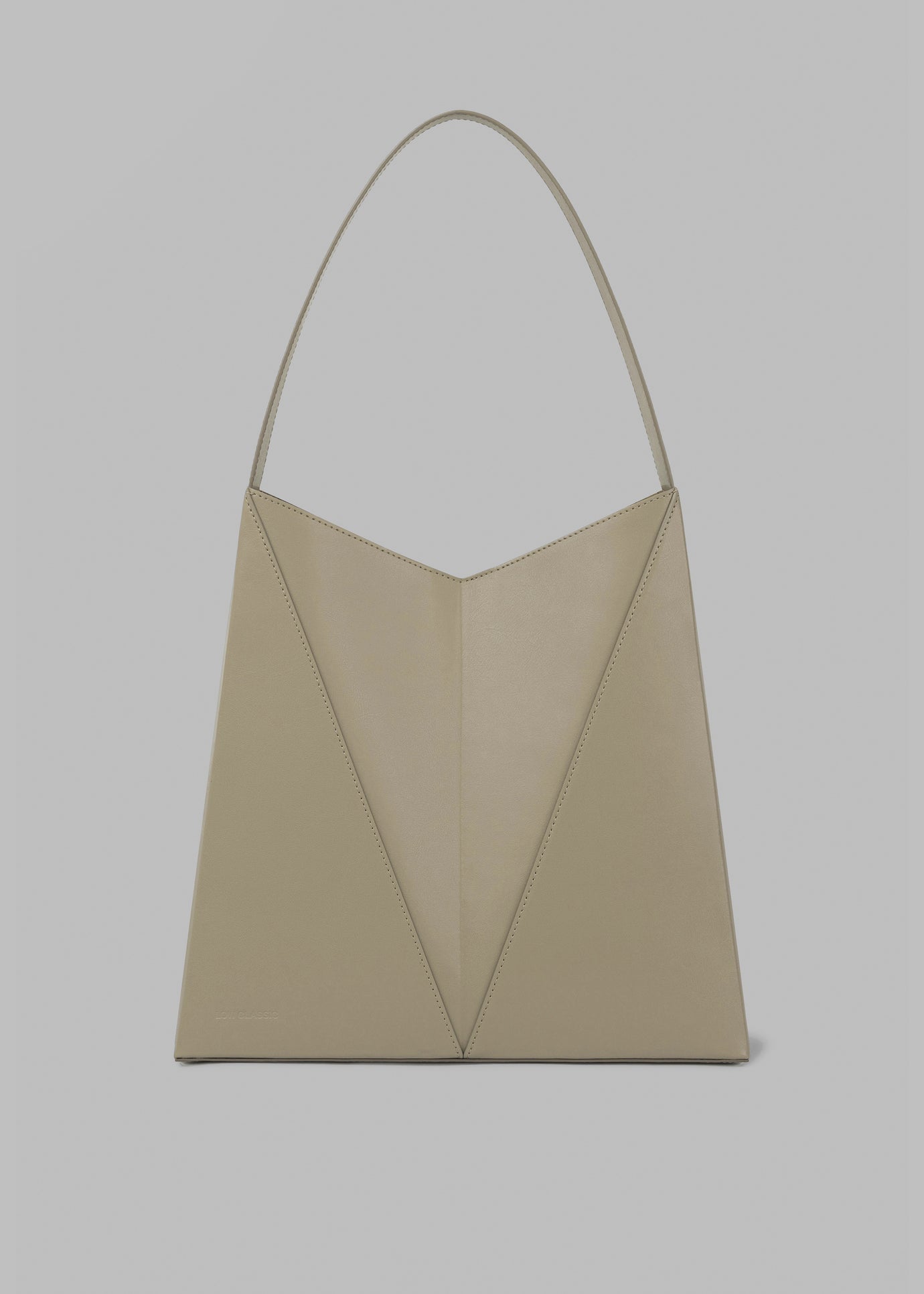 Low Classic Folded Cube Tote Bag - Khaki - 1