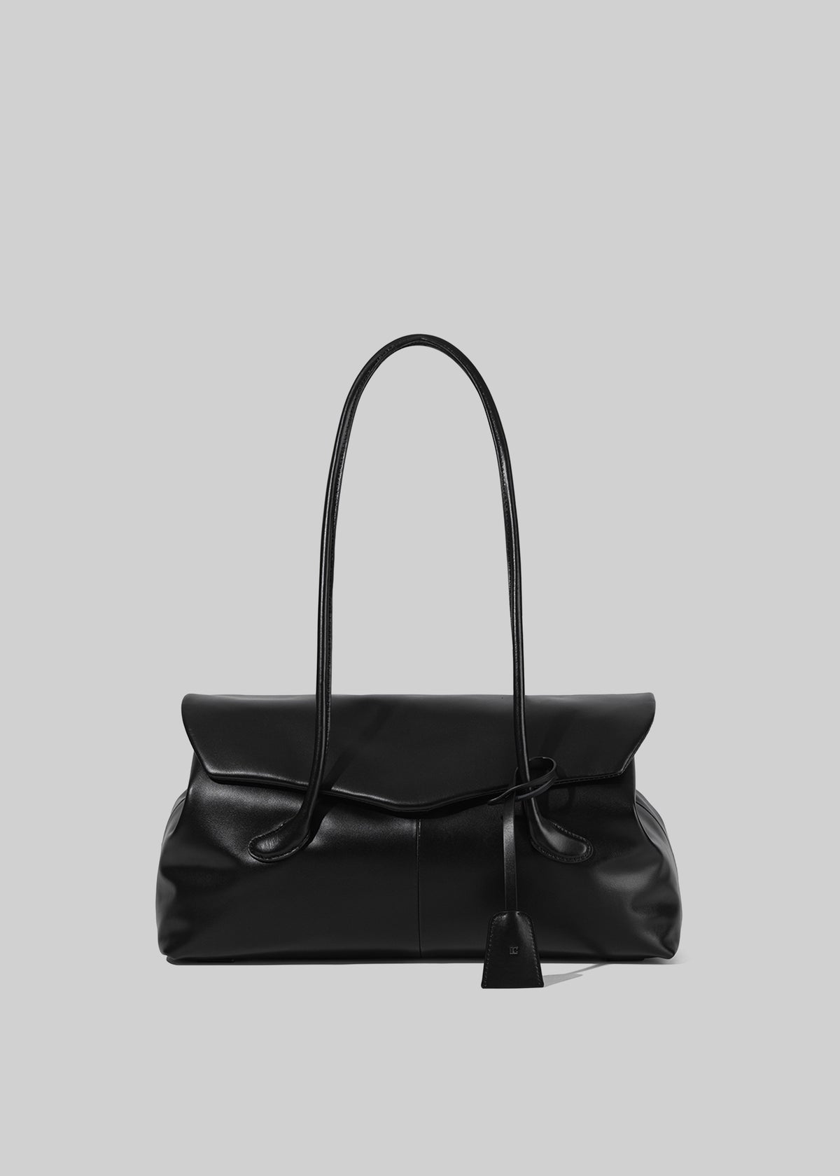Low Classic Haricot Mini Flap Bag - Black
