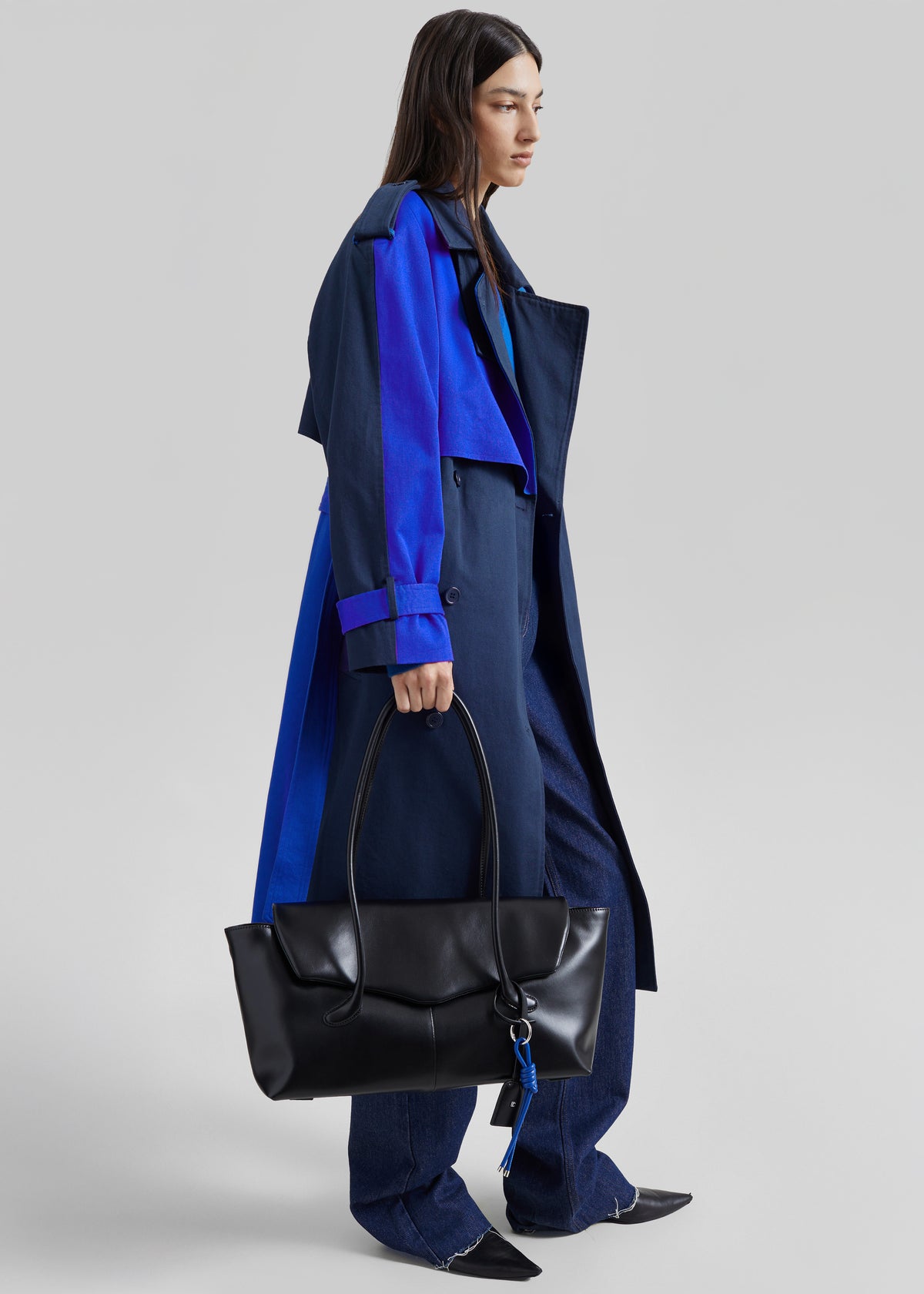 Shop the look image for Low Classic Haricot Mini Flap Bag - Black