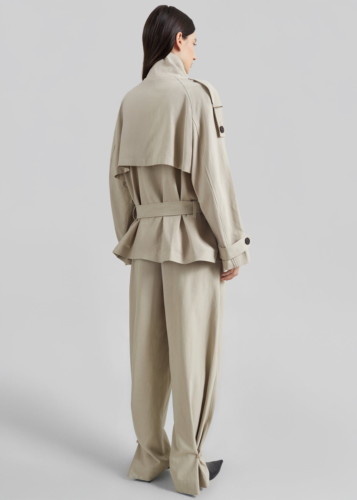 Low Classic Low Waisted Cotton Jacket - Beige
