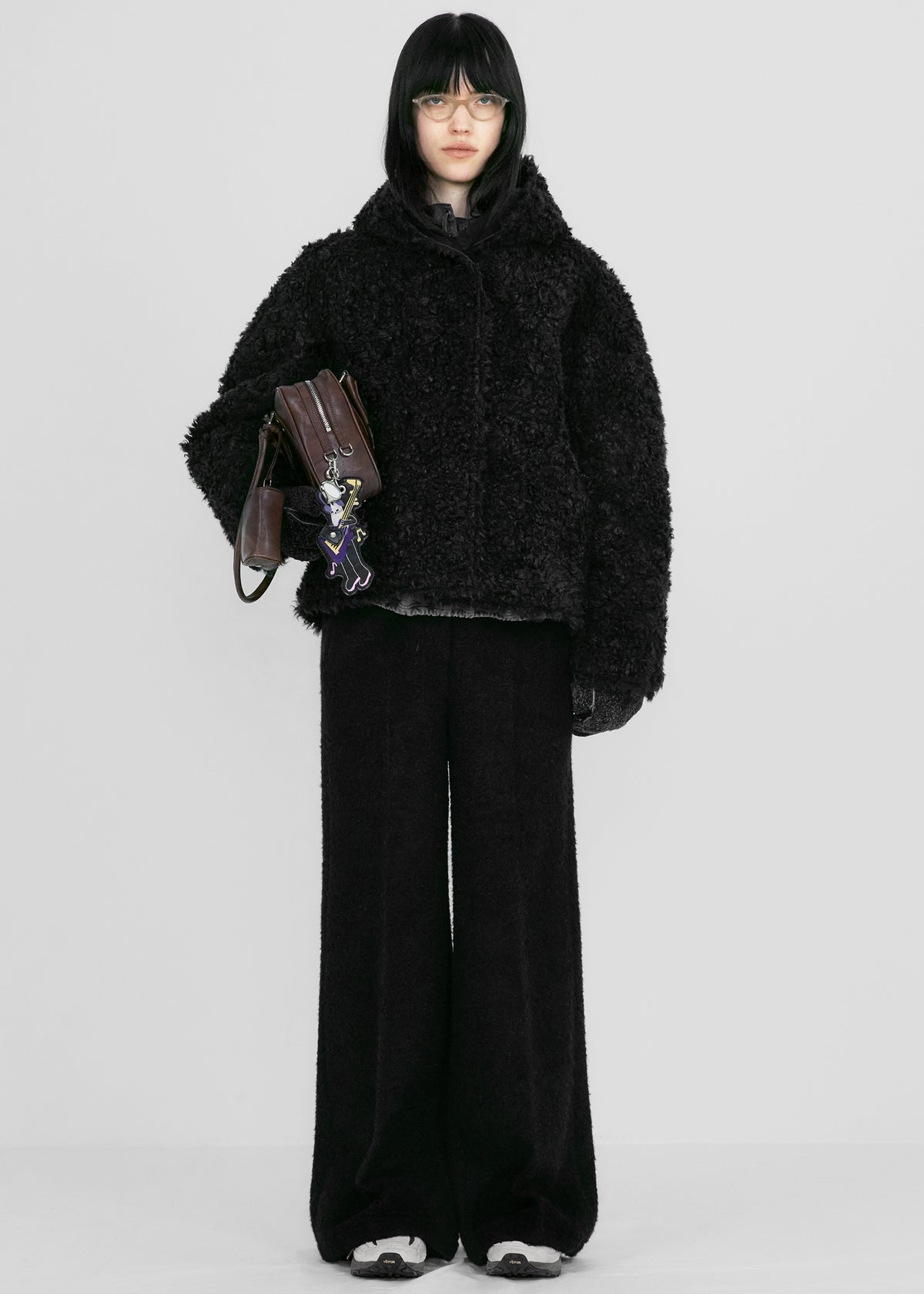 Low Classic Reversible Duffle Short Coat - Black - 9