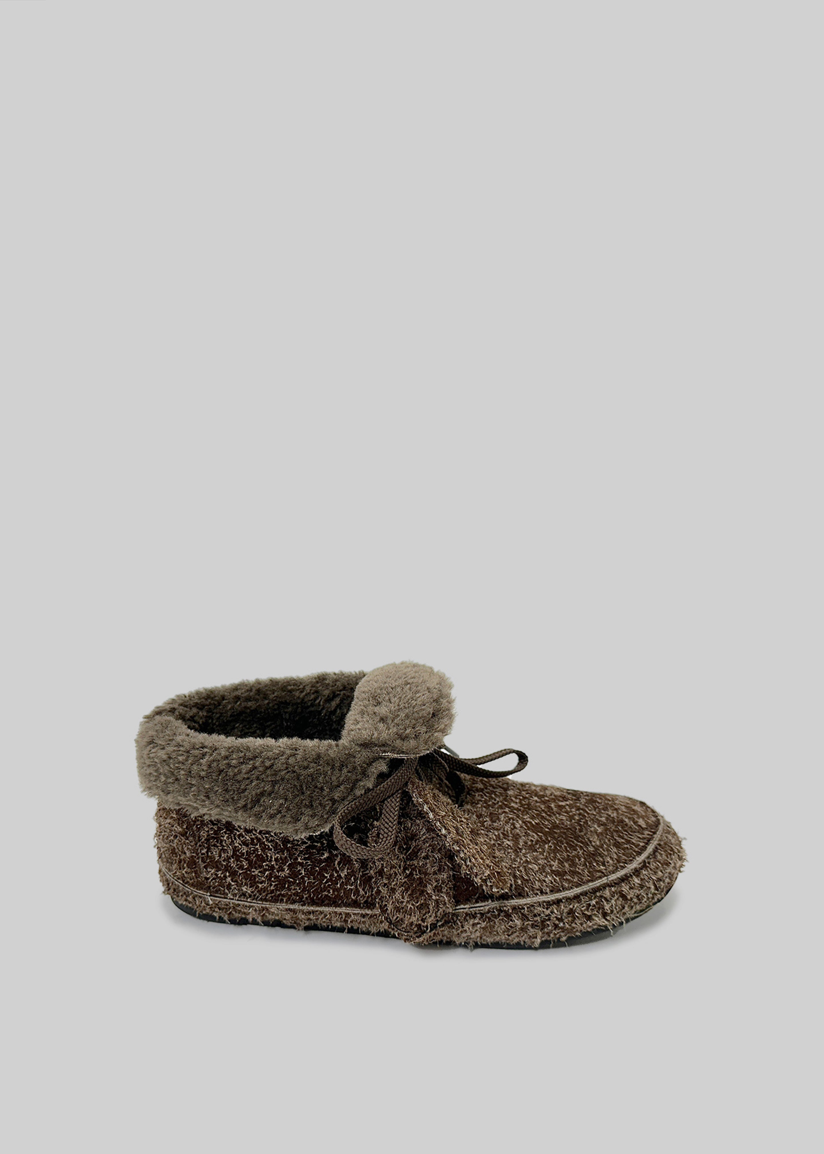 Low Classic Shearling Moccasin - Dark Brown - 3