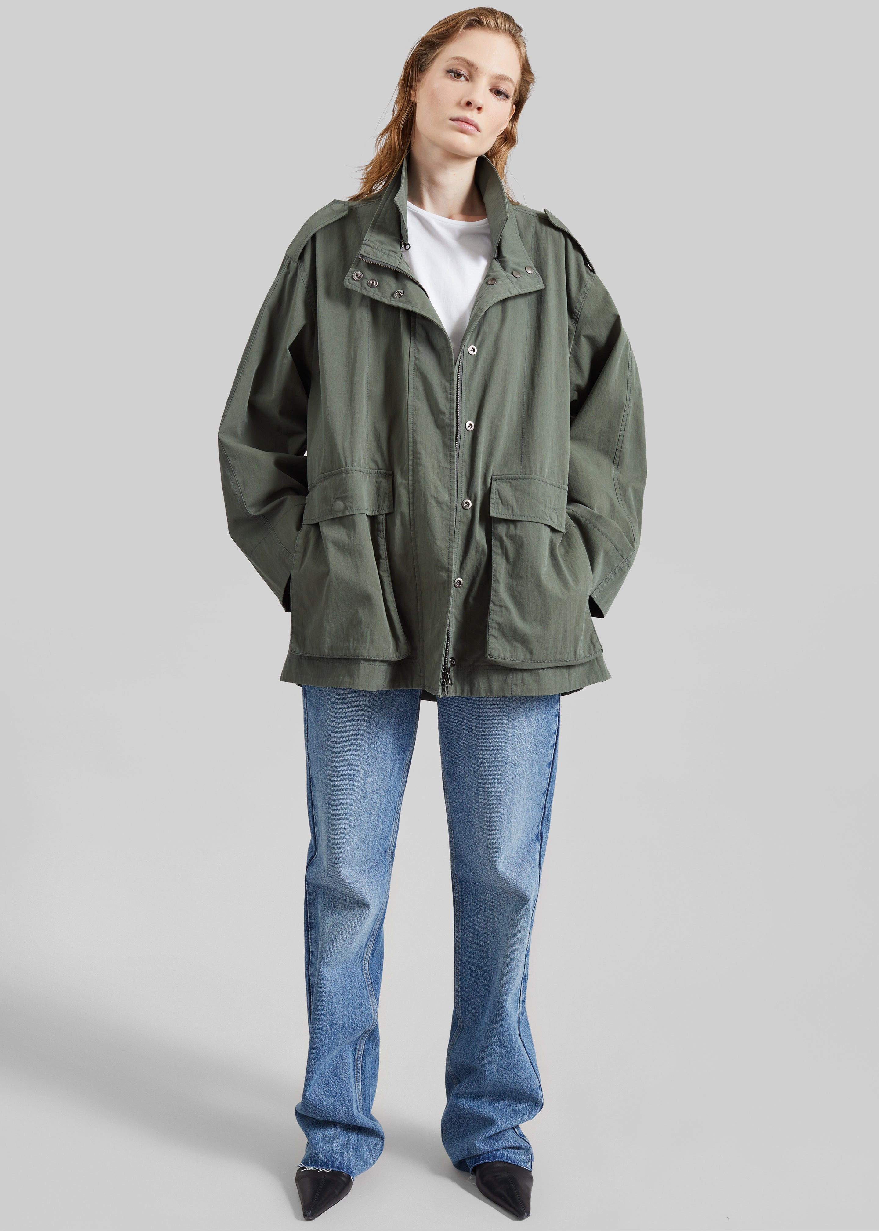 Low Classic Two Pocket Field Jacket - Khaki – The Frankie Shop