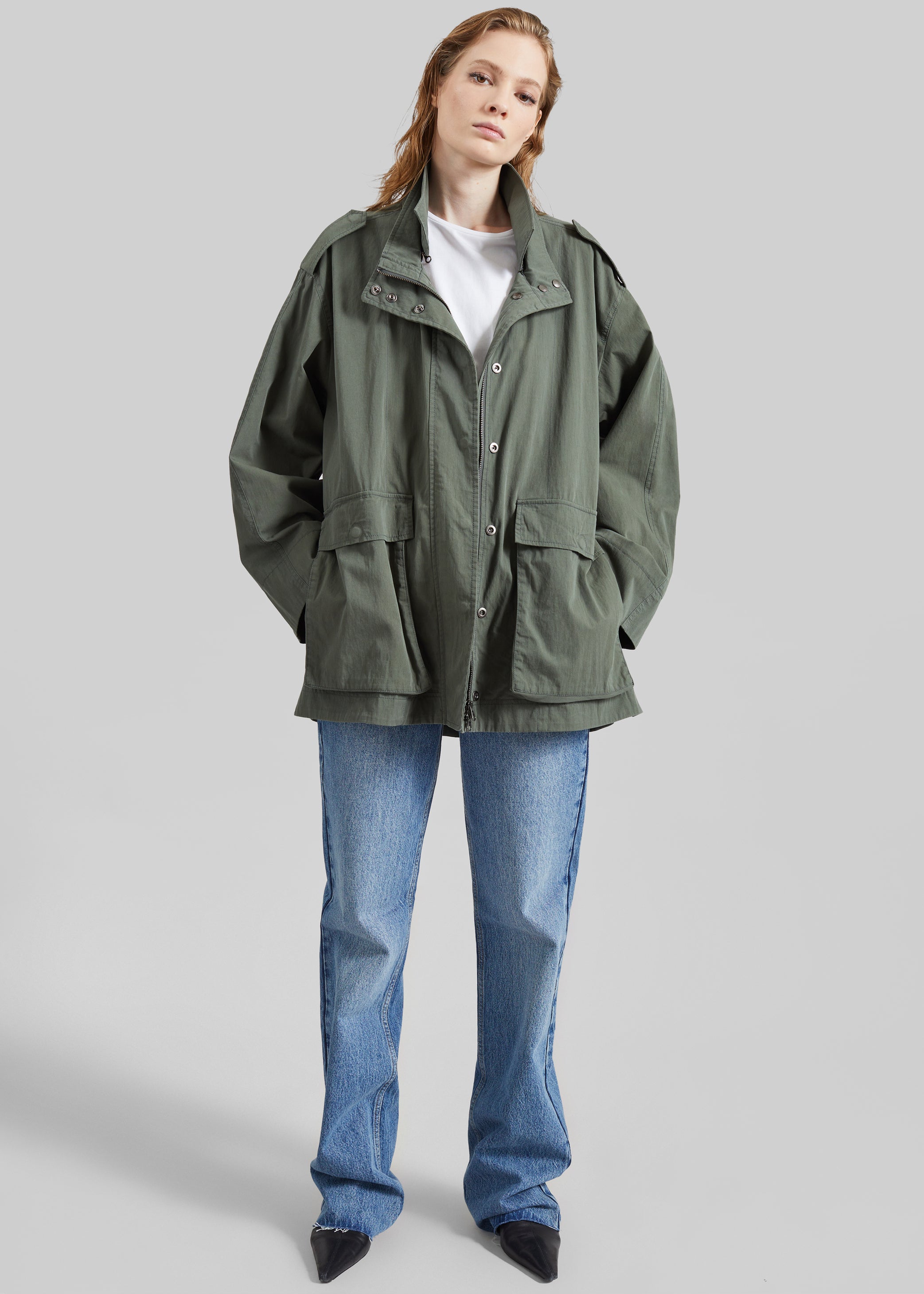Shop the look image for Low Classic Two Pocket Field Jacket - Khaki