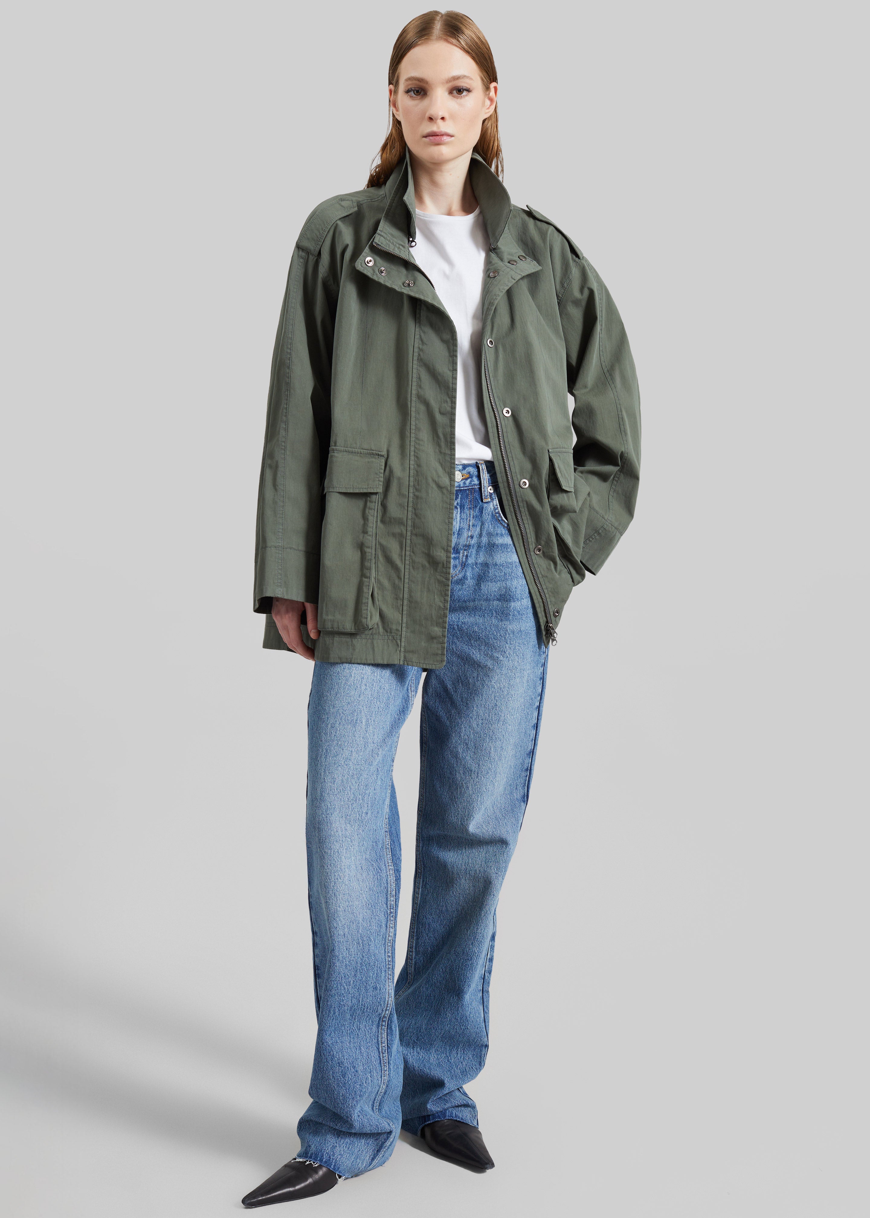 Low Classic Two Pocket Field Jacket - Khaki – The Frankie Shop