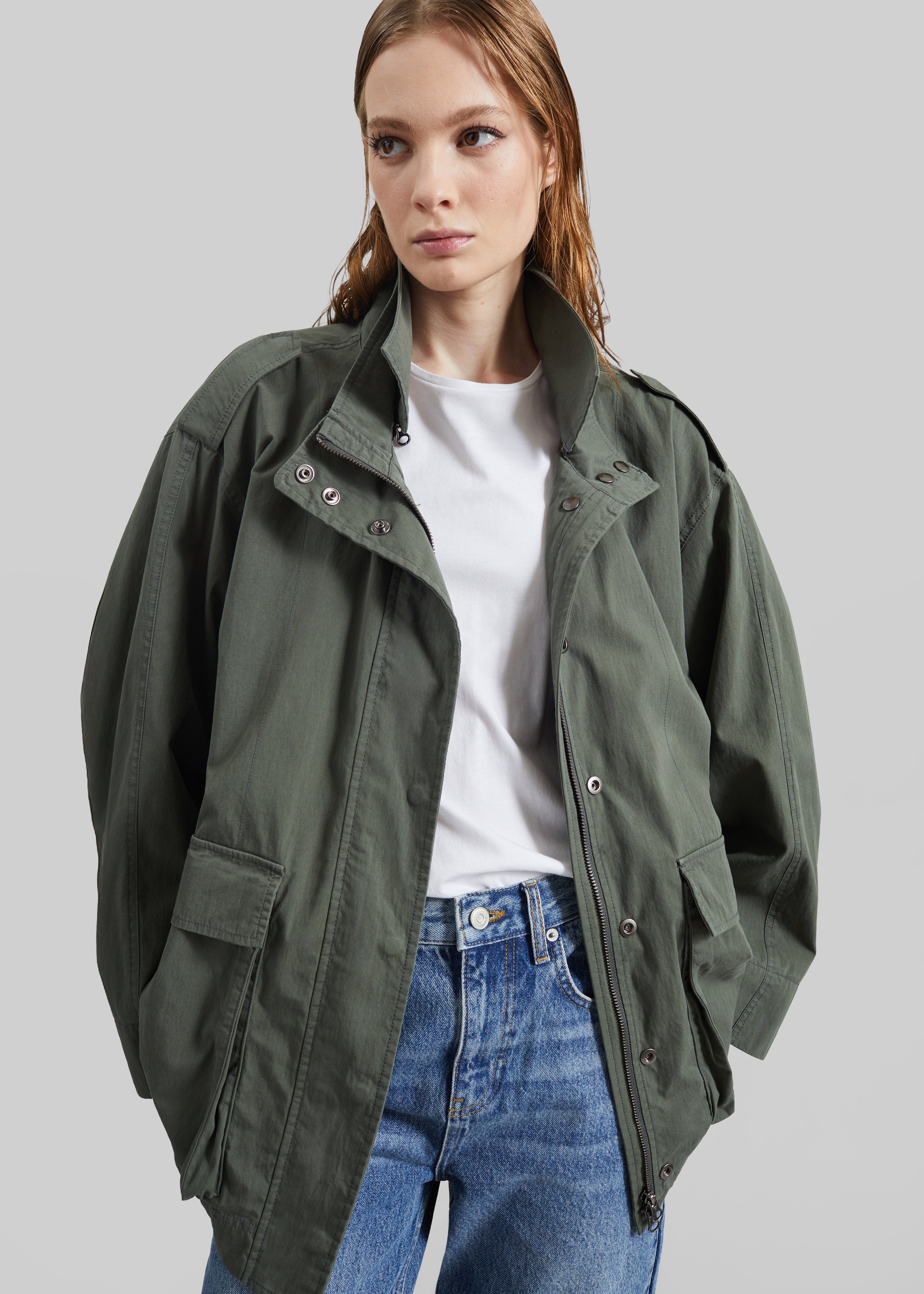 Low Classic Two Pocket Field Jacket - Khaki – The Frankie Shop