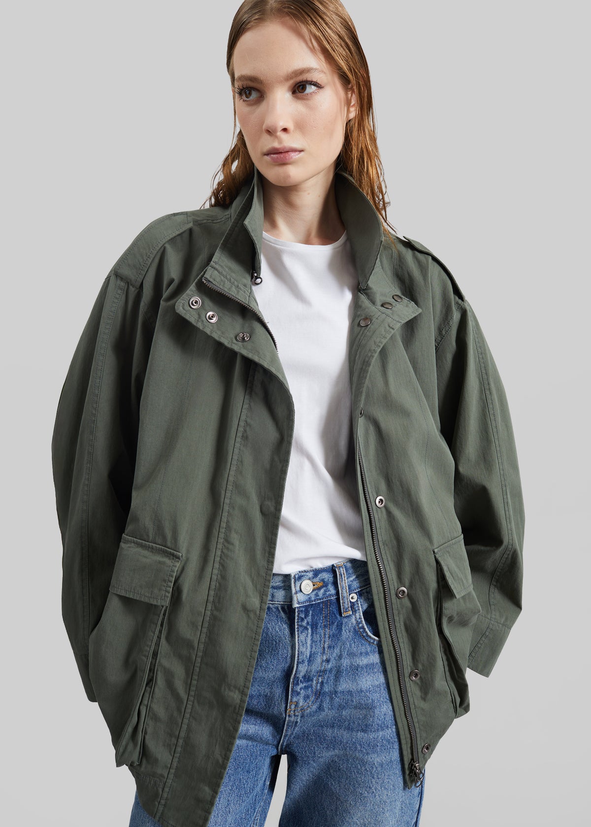 Low Classic Two Pocket Field Jacket - Khaki - 3