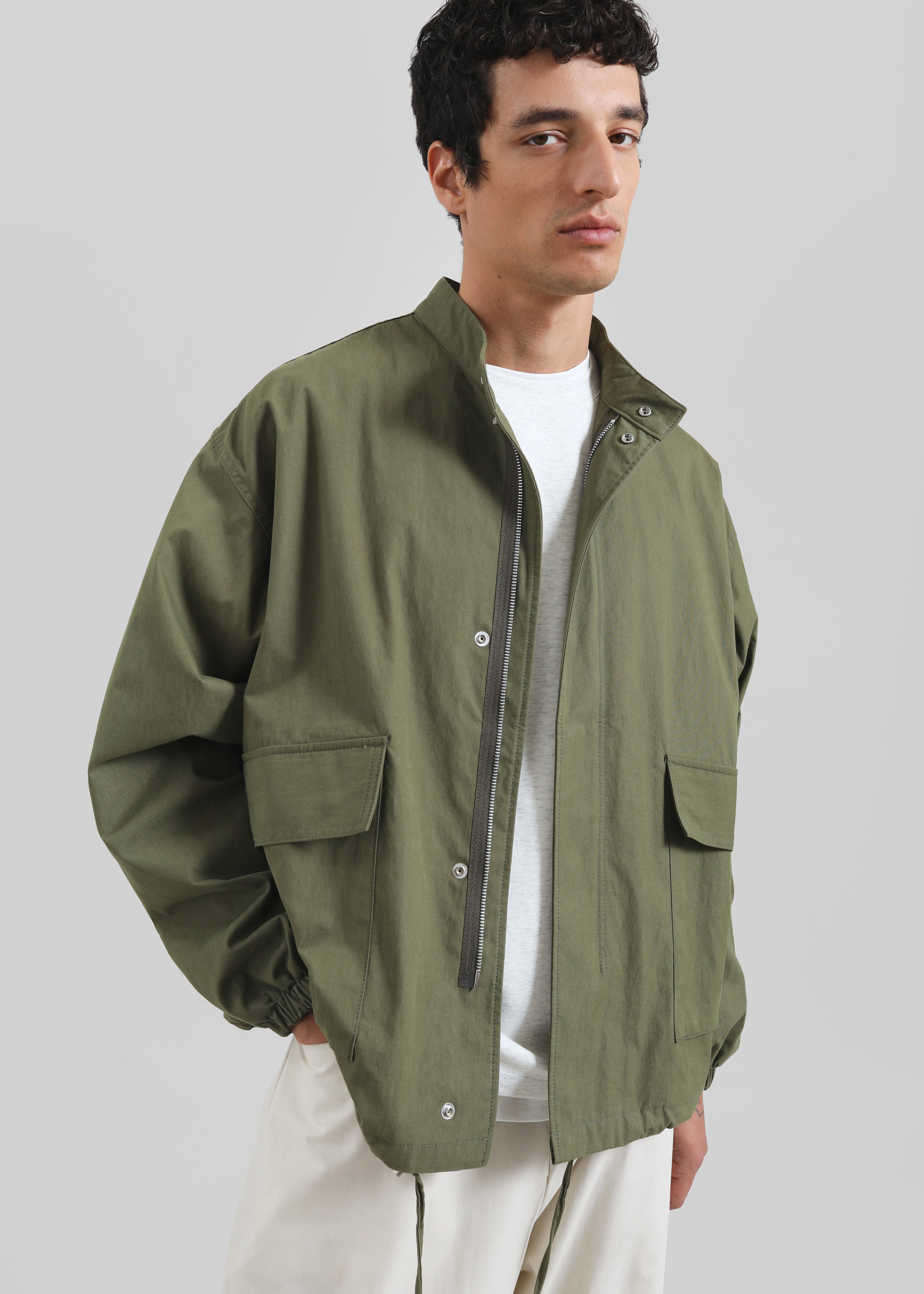 Lowan Cargo Jacket - Olive - 1