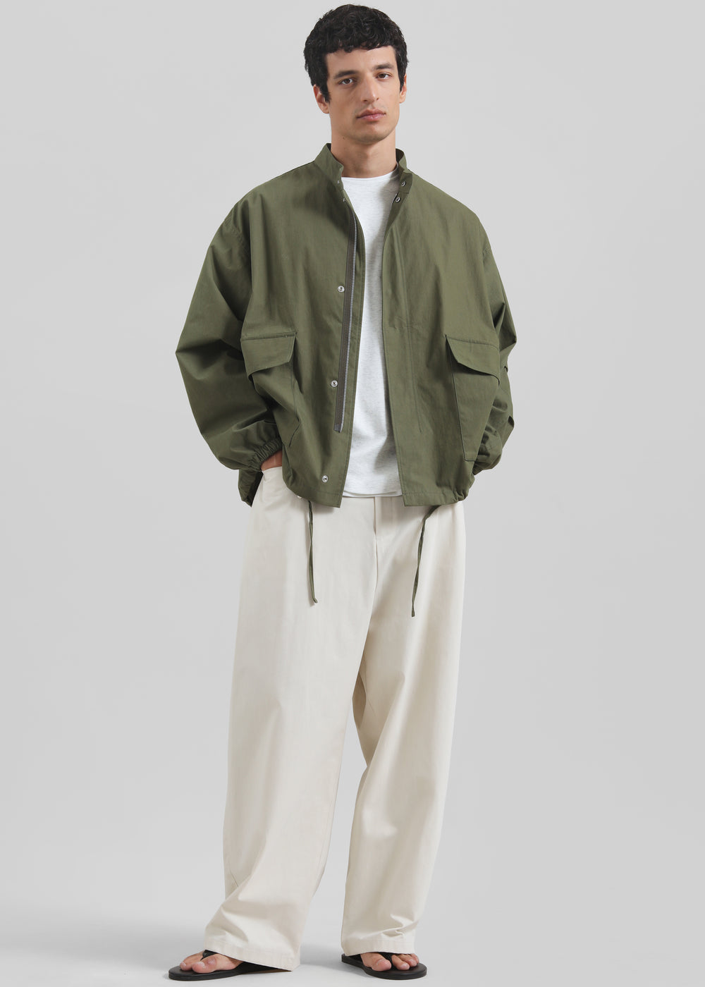 Lowan Cargo Jacket - Olive - 1