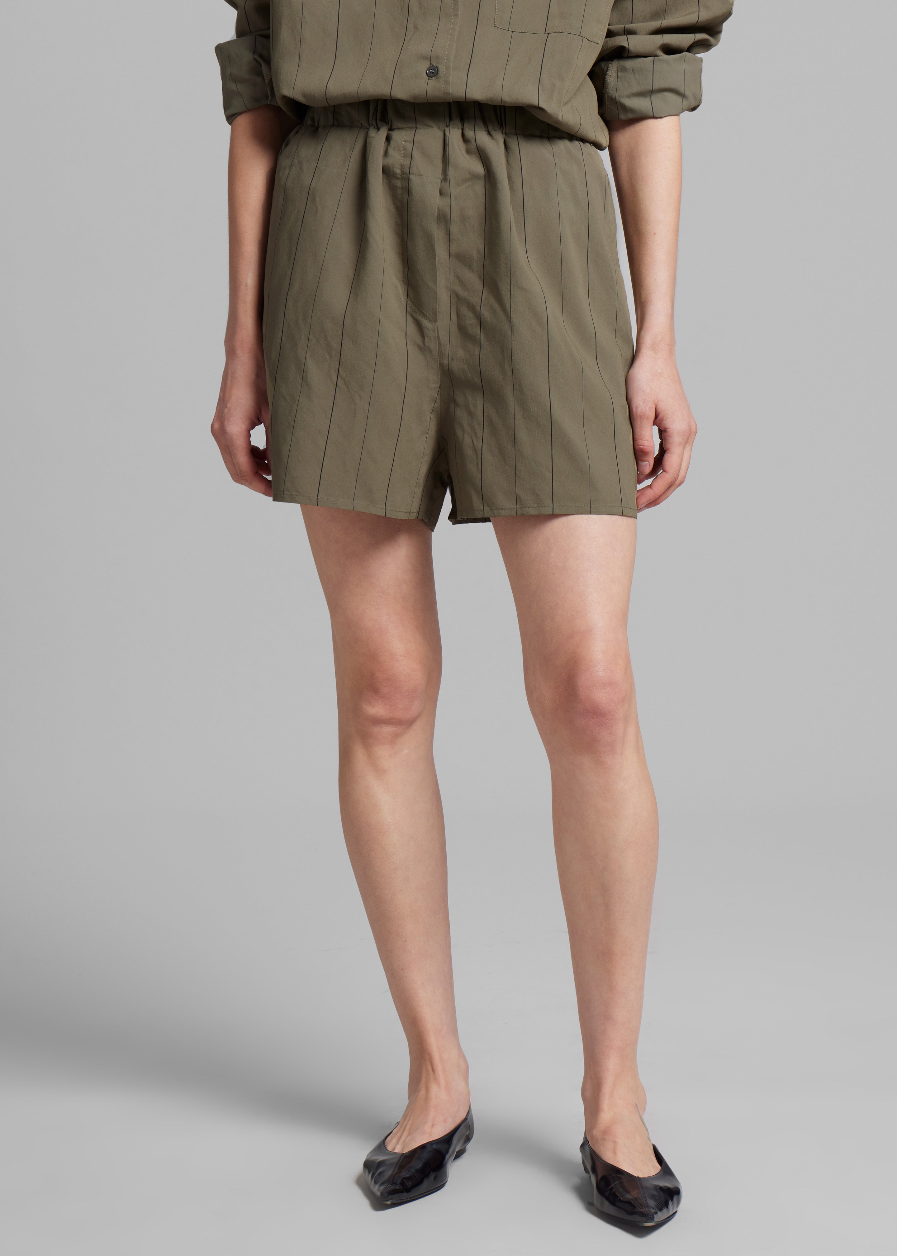 Lui Boxer Shorts - Khaki/Black Stripe - 4