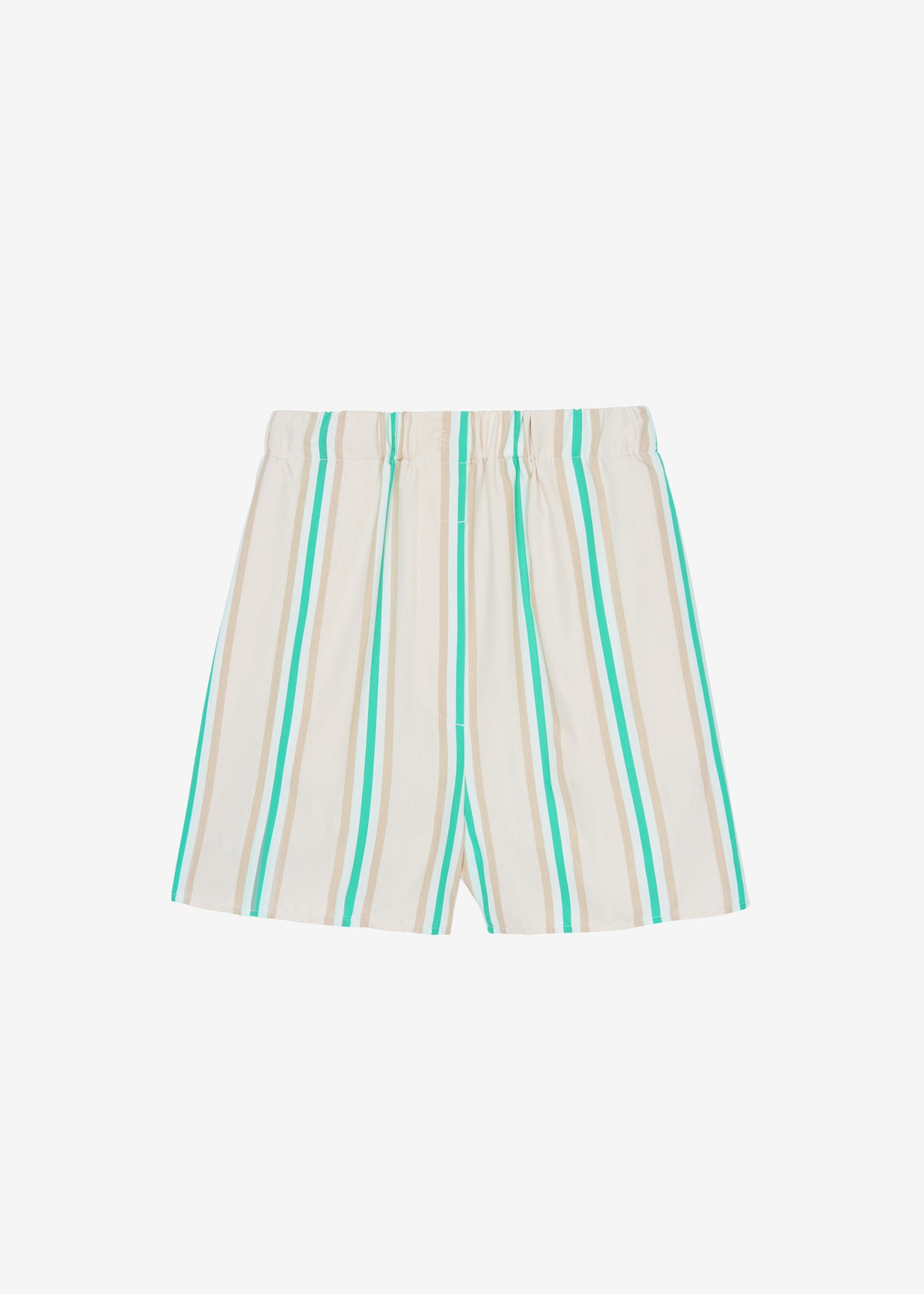Lui Fluid Boxer Shorts - Beige Multi Stripe - 9