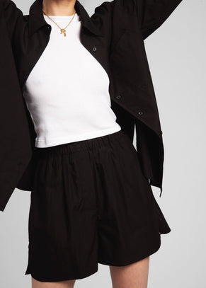 Lui Organic Cotton Boxer Short - Black