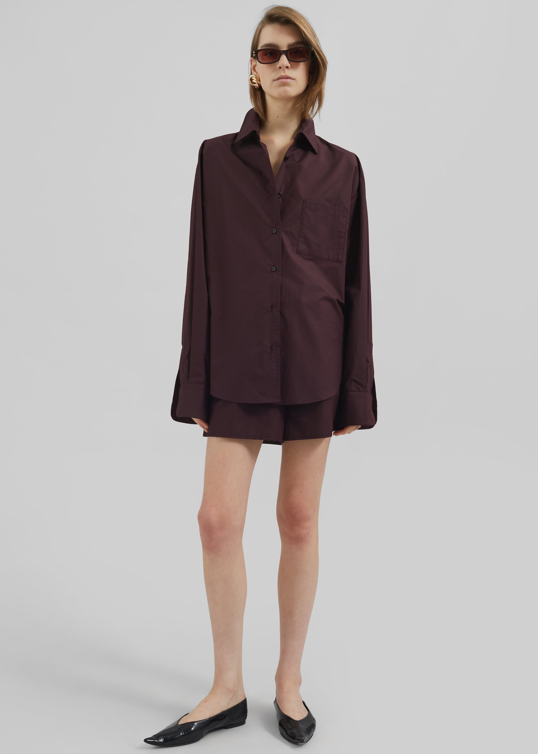 Shop the look image for Lui Organic Cotton Boxer Shorts - Dark Plum