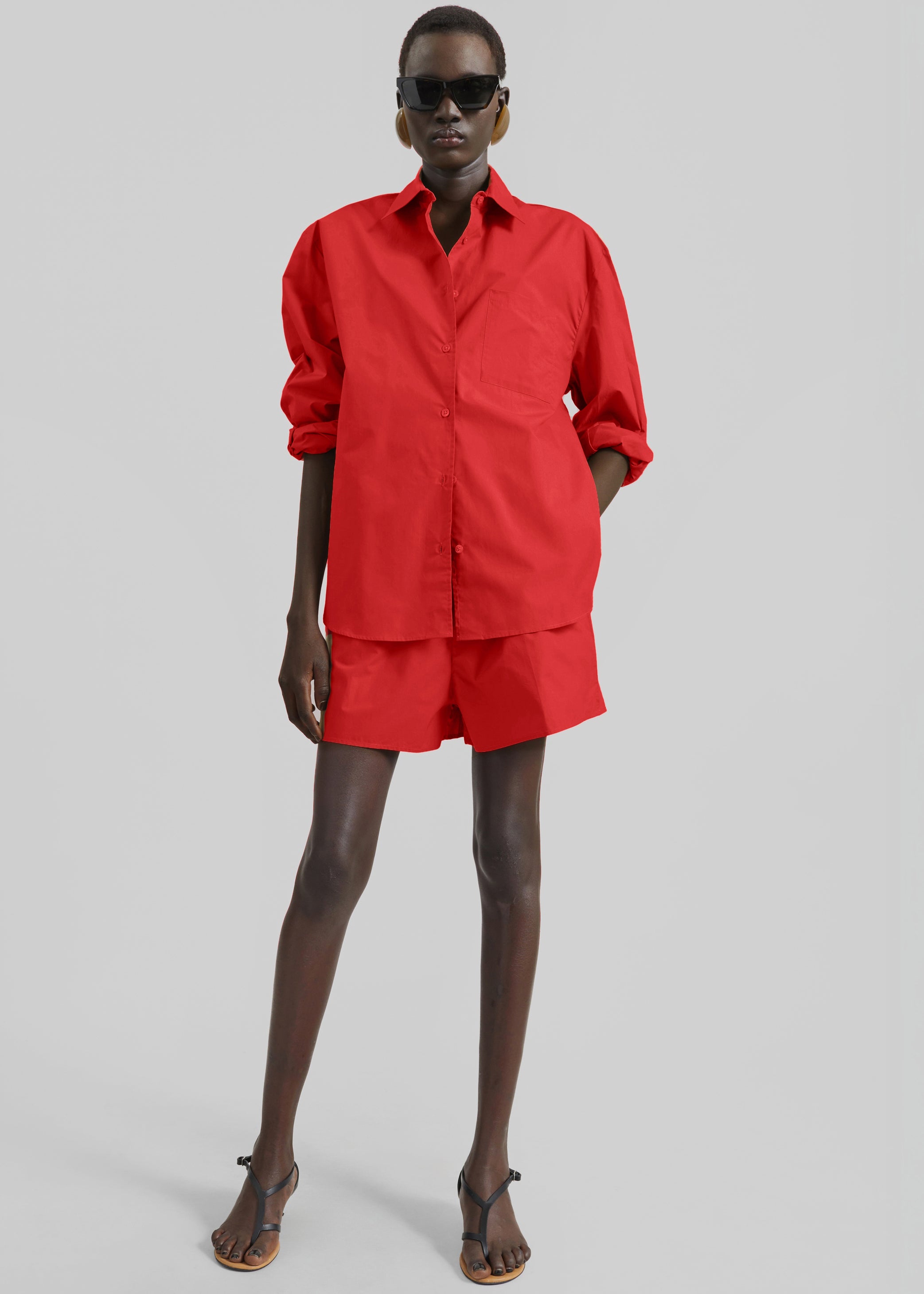 Shop the look image for Lui Organic Cotton Boxer Shorts - Red