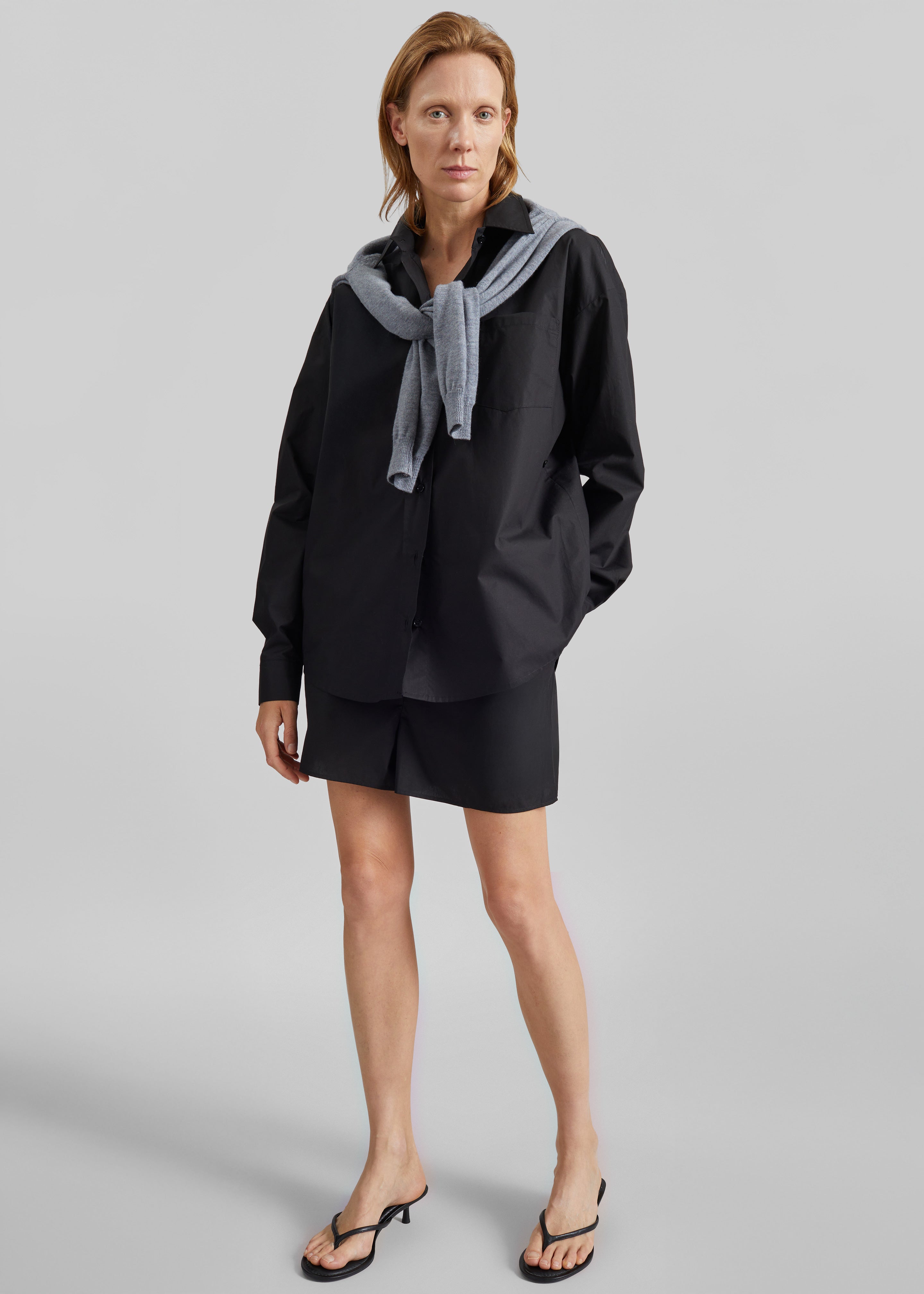 Lui Organic Cotton Shirt - Black - 1