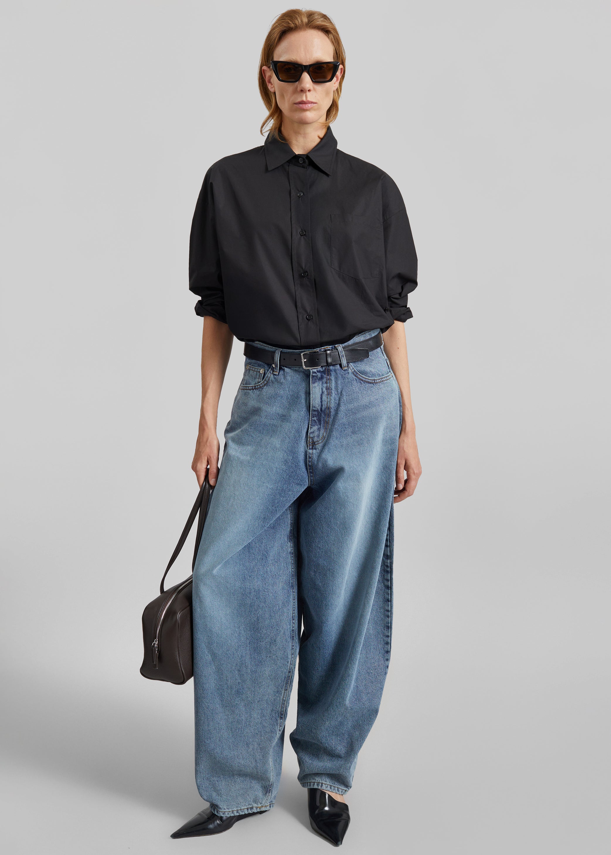 Shop the look image for Lui Organic Cotton Shirt - Black