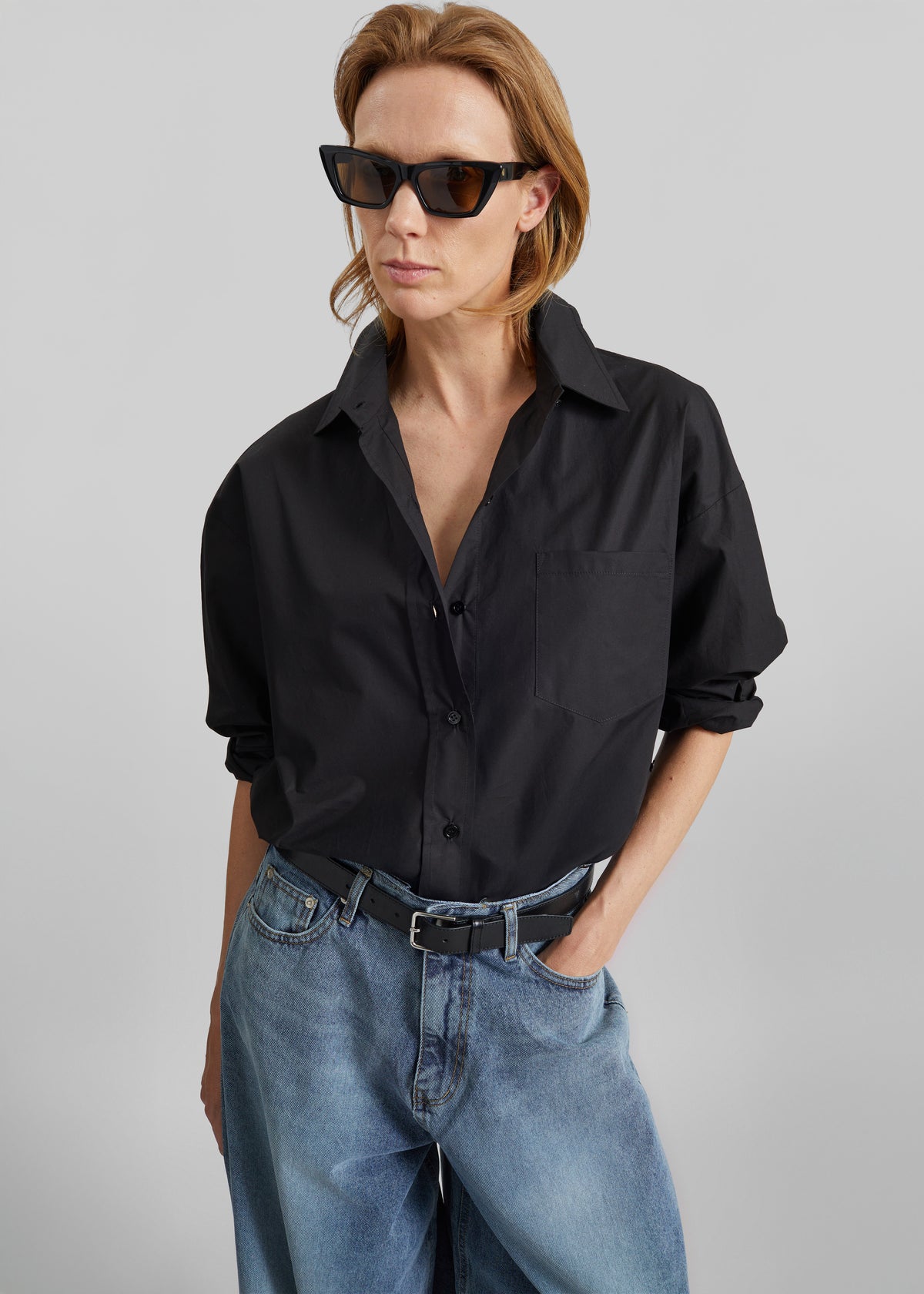 Lui Organic Cotton Shirt - Black - 2