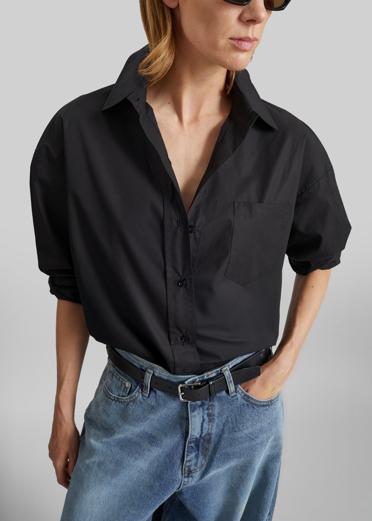 Lui Organic Cotton Shirt - Black - 4