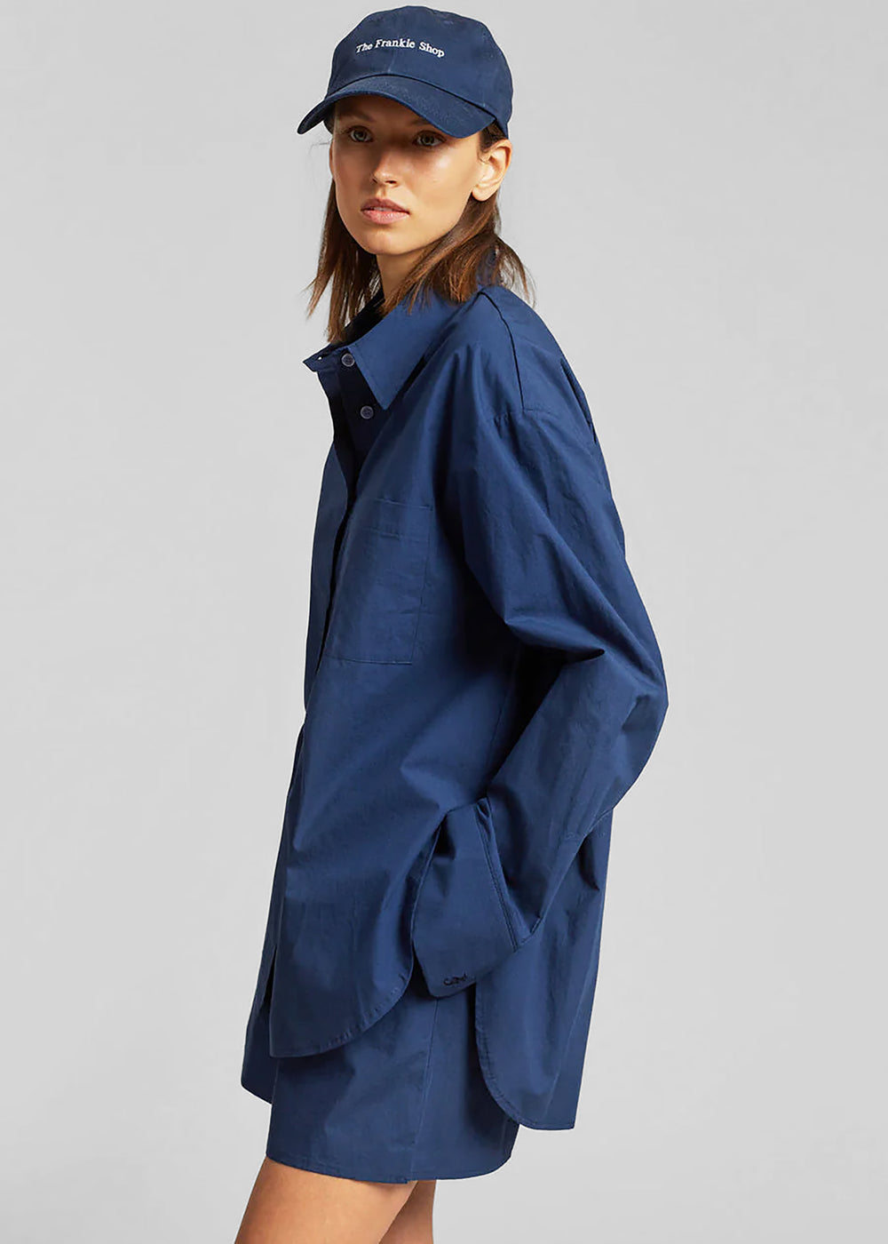 Lui Organic Cotton Shirt - Navy - 1