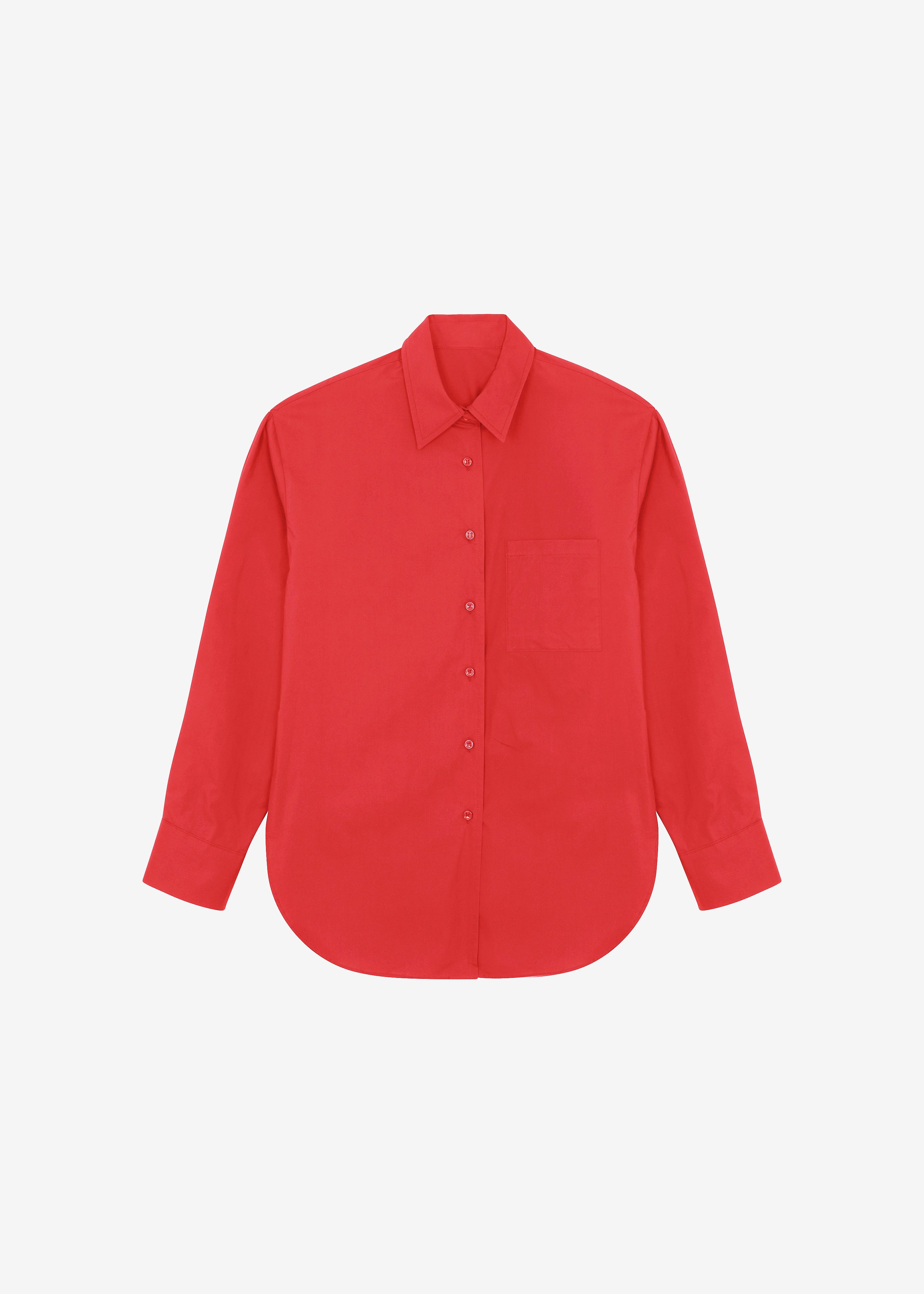 red cotton dress shirt Black n Bianco Boys' Signature Red Sateen Dress Shirt