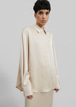 Lui Satin Shirt - Ivory