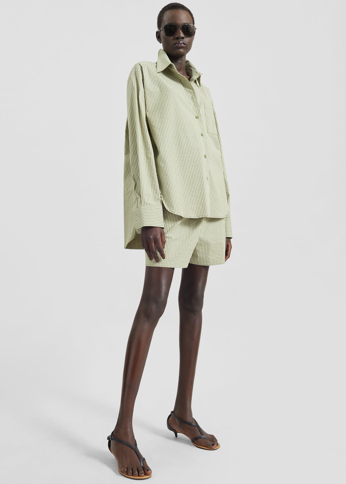 Lui Shirt - Green Stripe - 1