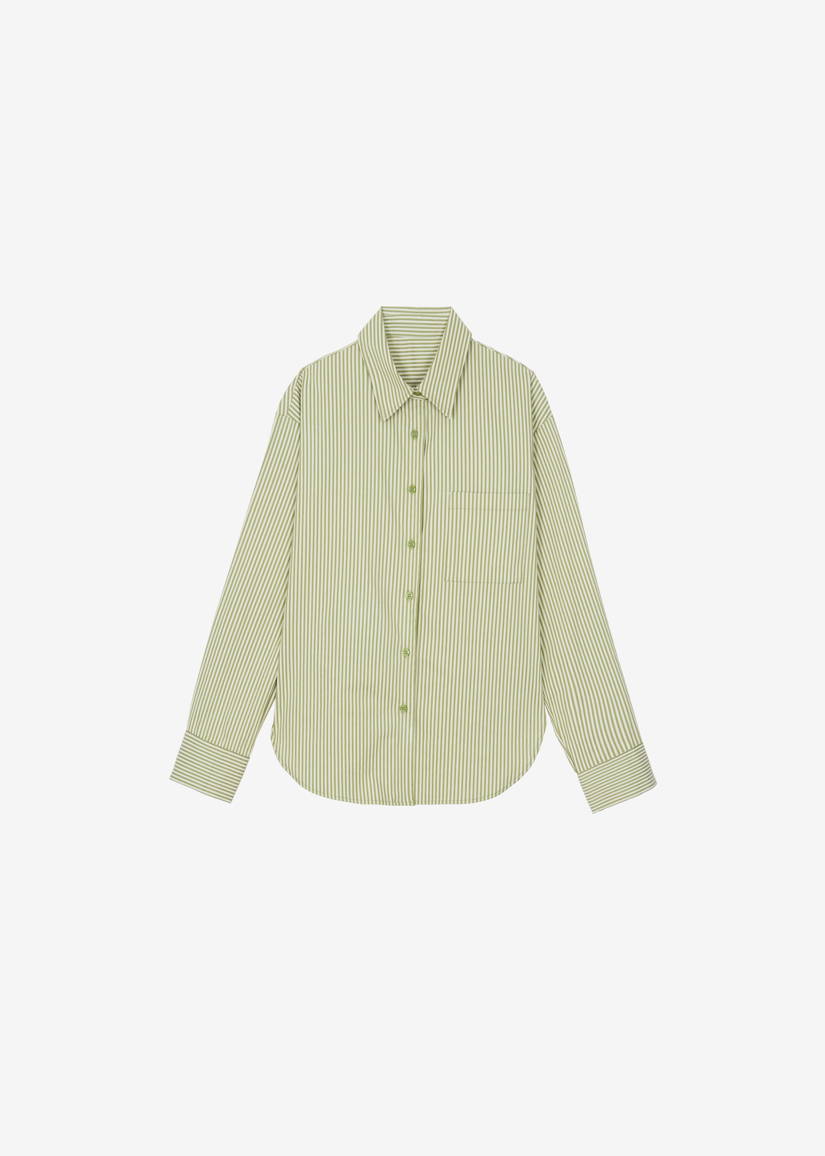 Lui Shirt - Green Stripe - 7