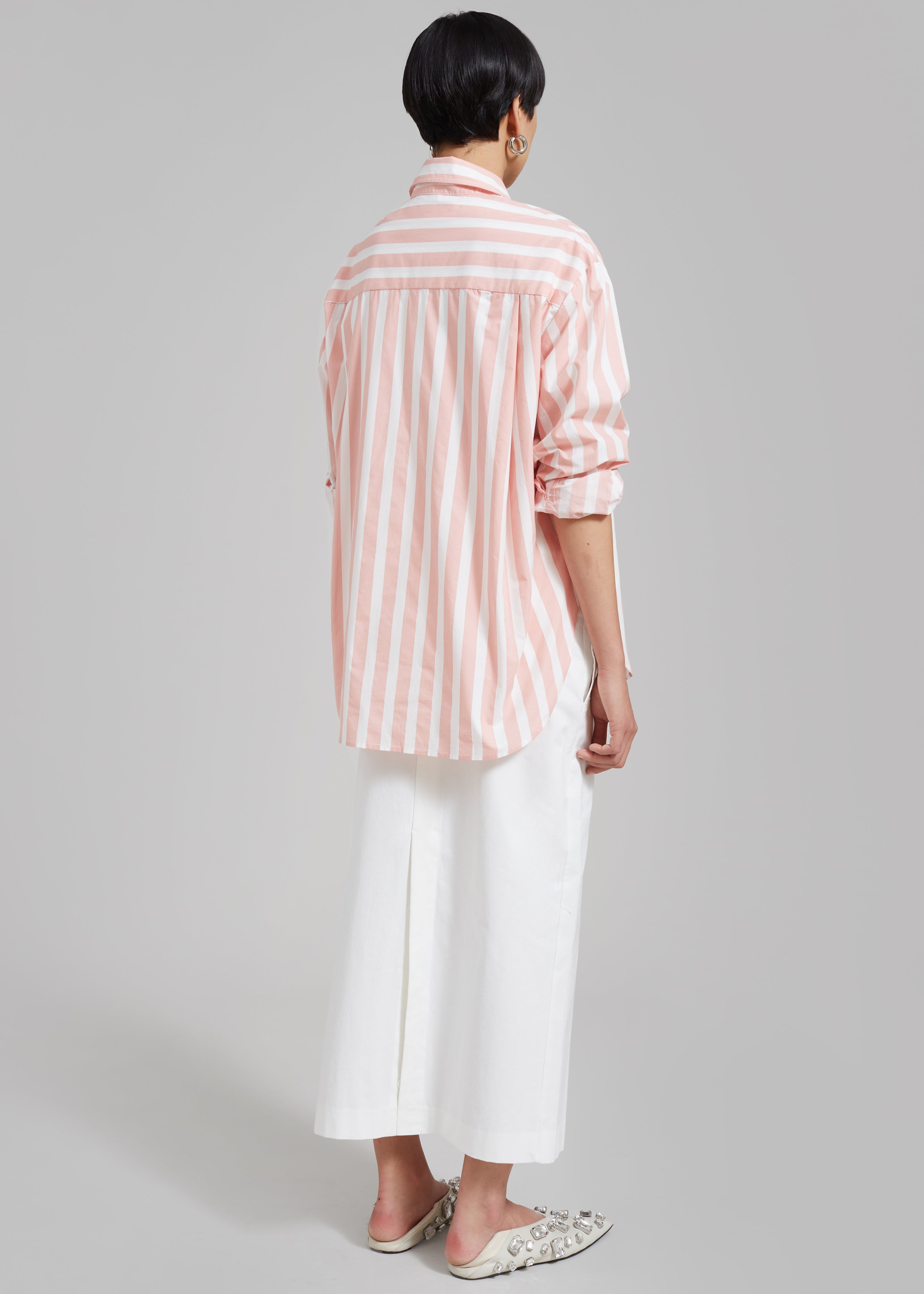 Lui Wide Stripe Shirt - Pink - 12