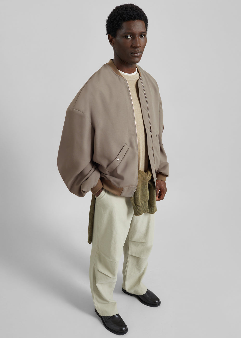 Lumi Bomber Jacket - Dark Olive - 1