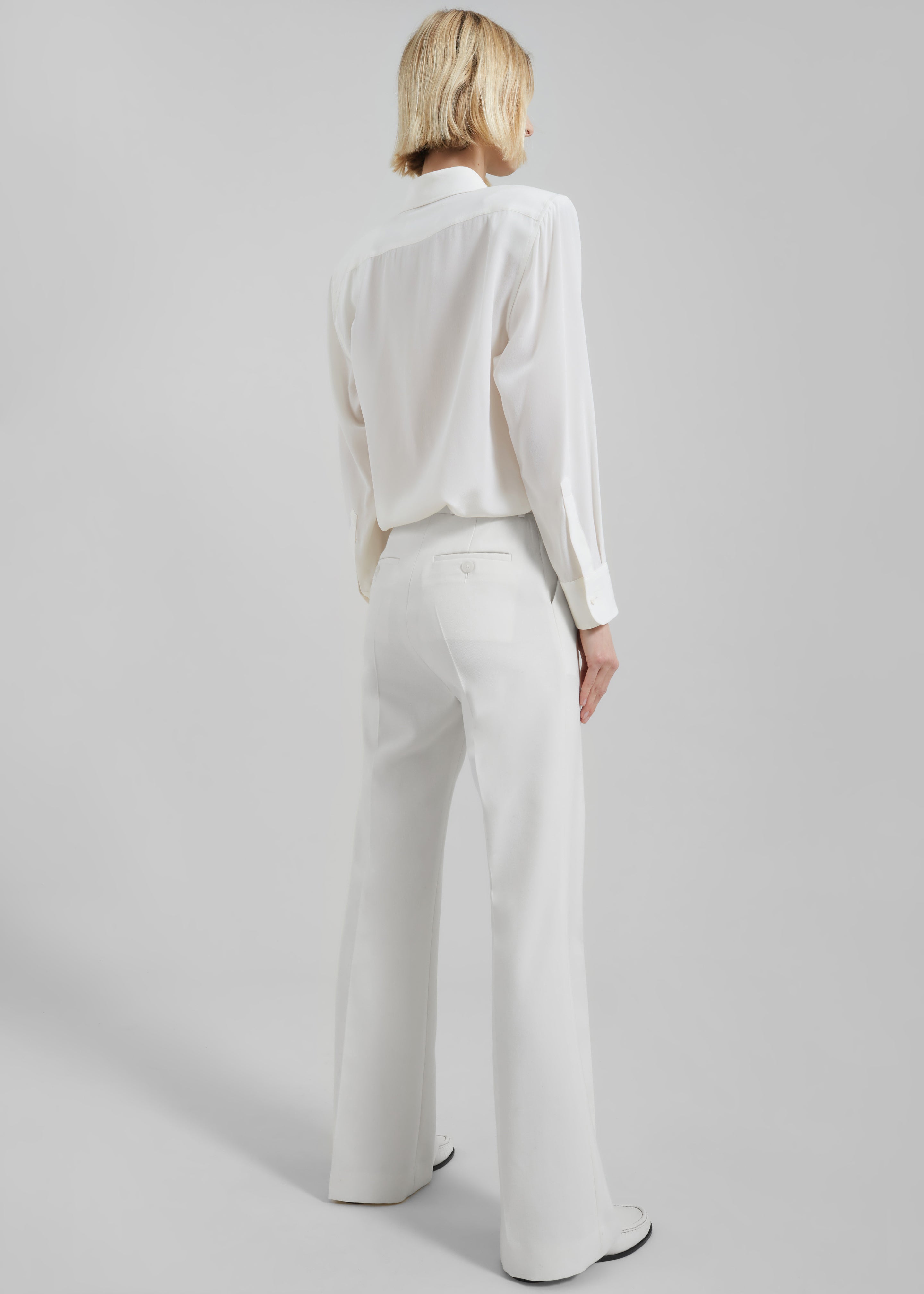 Lyra Flared Pants - White - 7