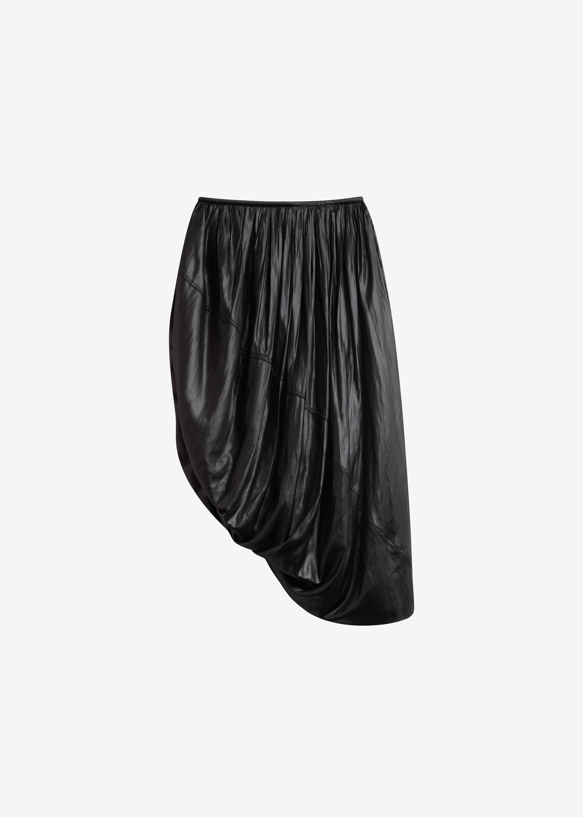 Mabillon Corded Draped Skirt - Black - 8