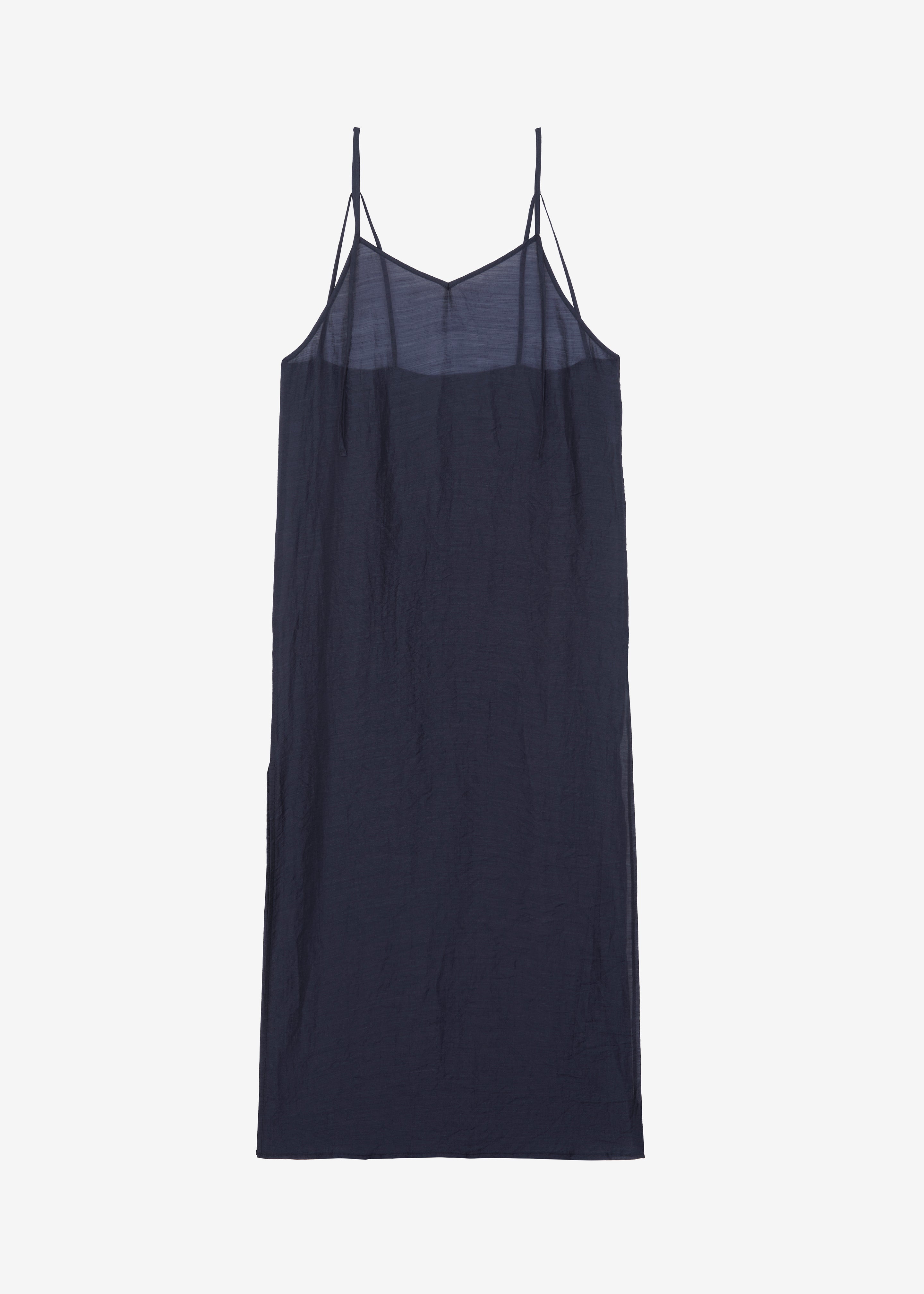 Madeline Sheer Midi Dress - Navy - 10