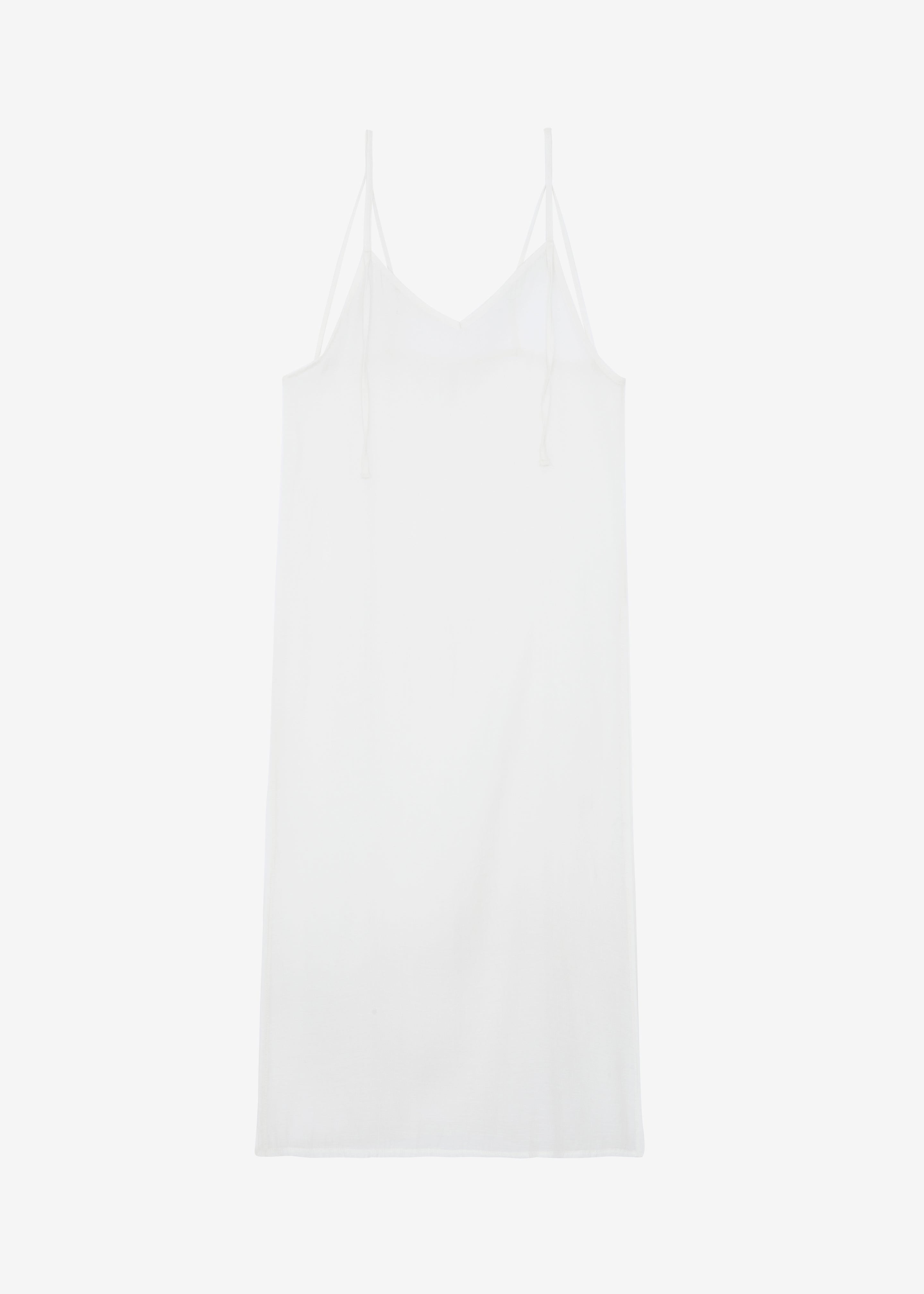 Madeline Sheer Midi Dress - Off White - 9